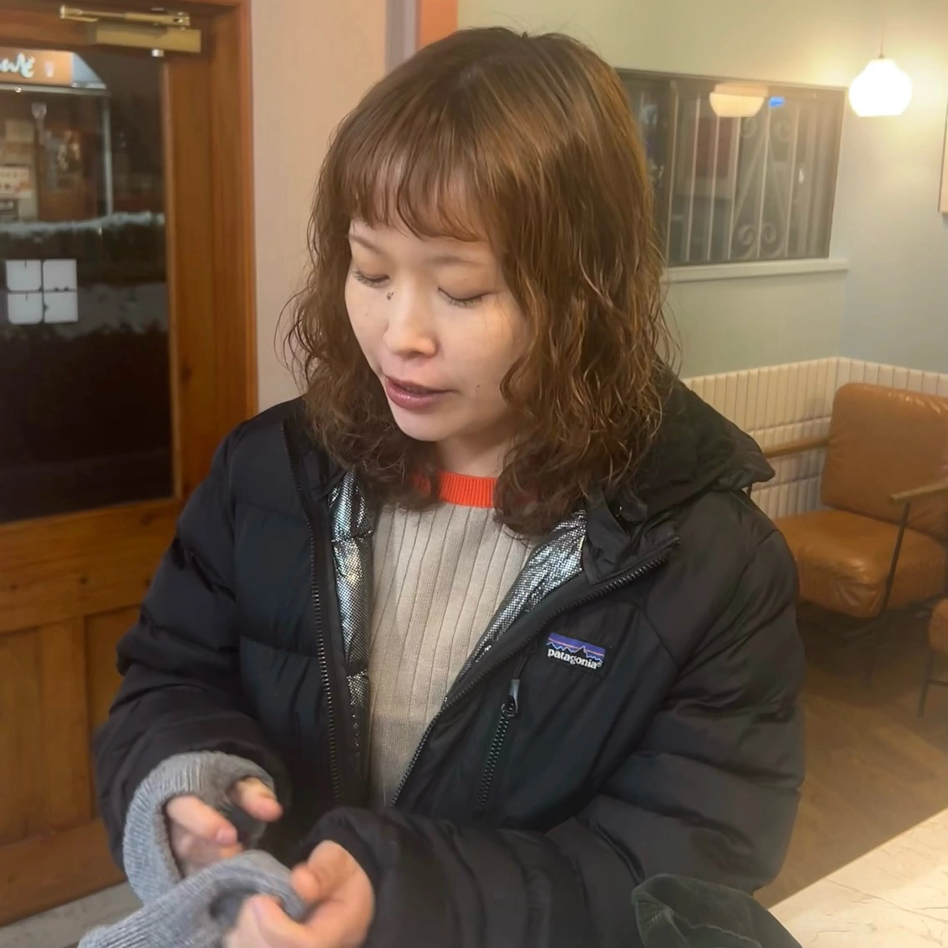 セミロング パーマ セミロングパーマ パーマ MUKU リカのヘアスタイル