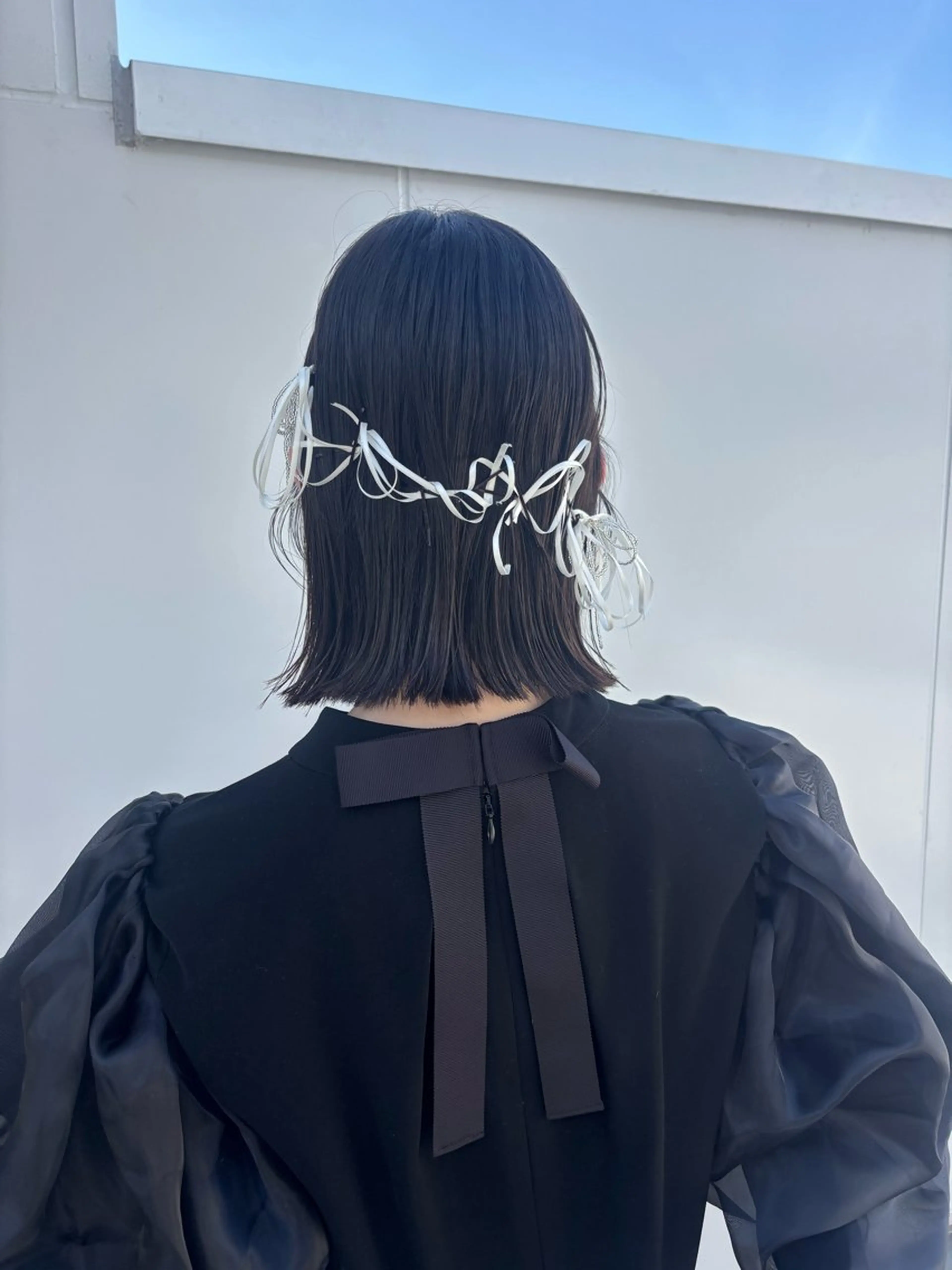 ミディアム ヘアアレンジ ボブ 大林 エリコのヘアスタイル