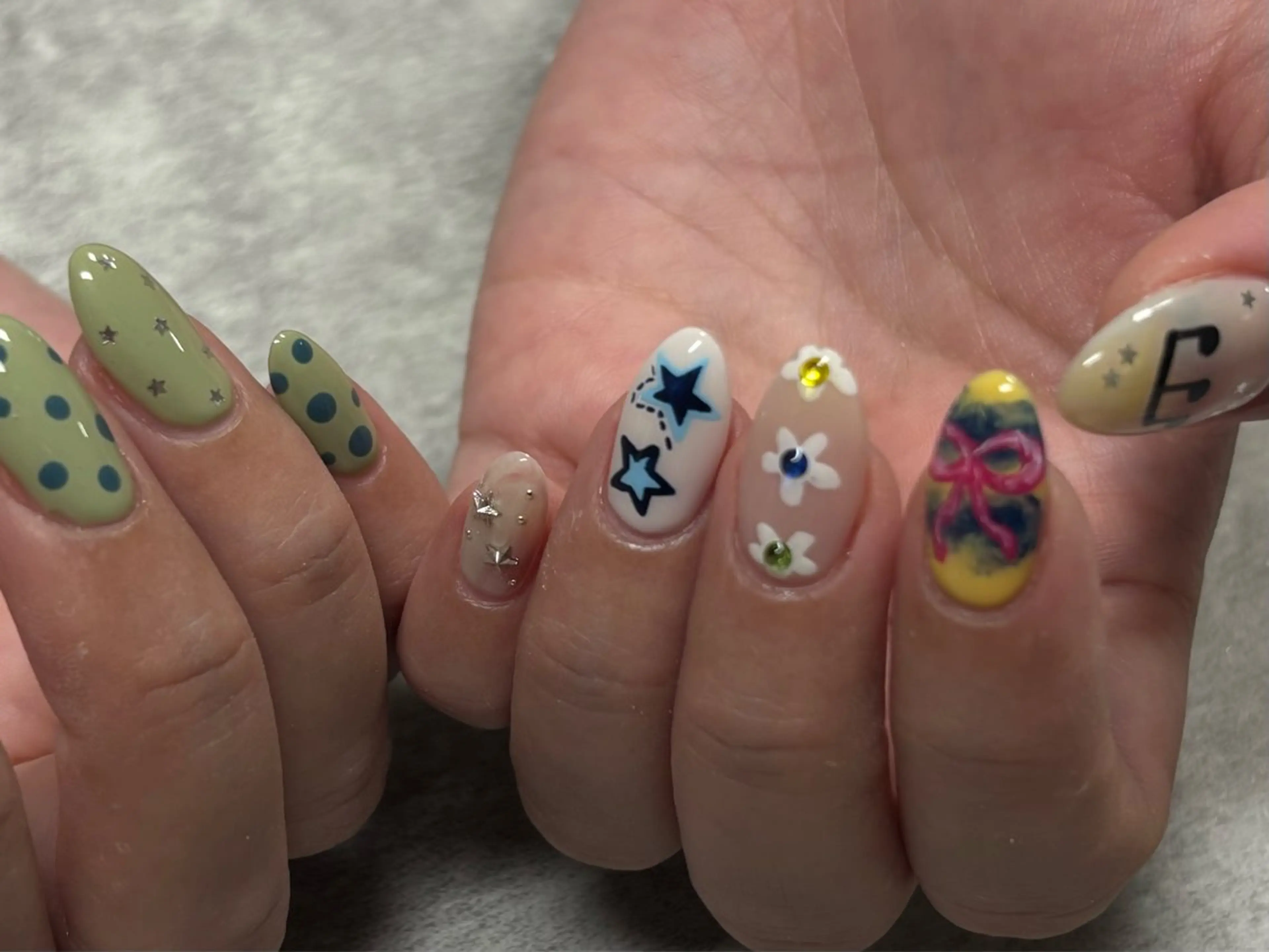 ネイル ハンドネイル 【Zina京都駅前】 きぬがわ らむのネイルデザイン