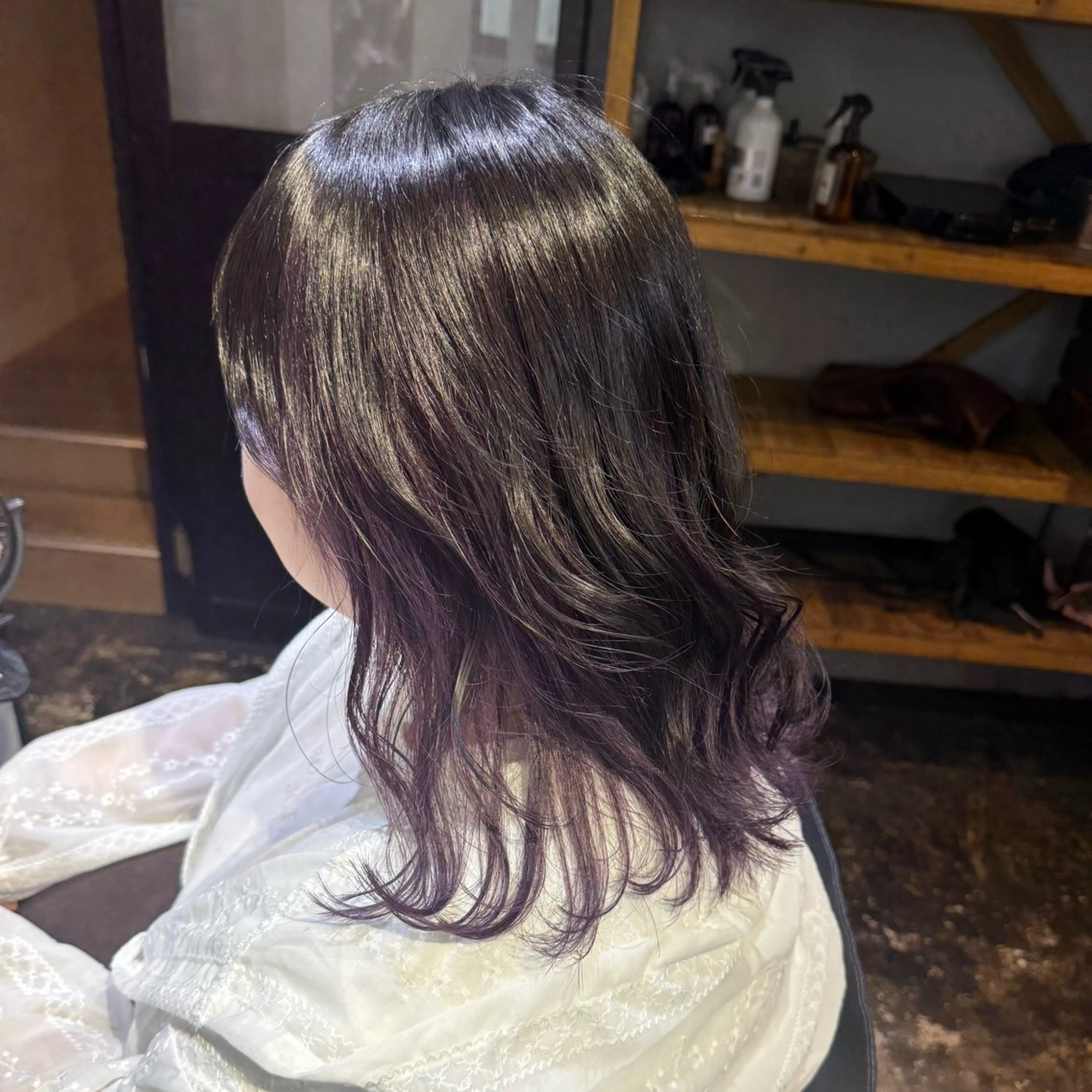 ミディアム カラー カット ヘアカラー トリートメント 透明感カラー/パーマ 🌀アオノのヘアスタイル