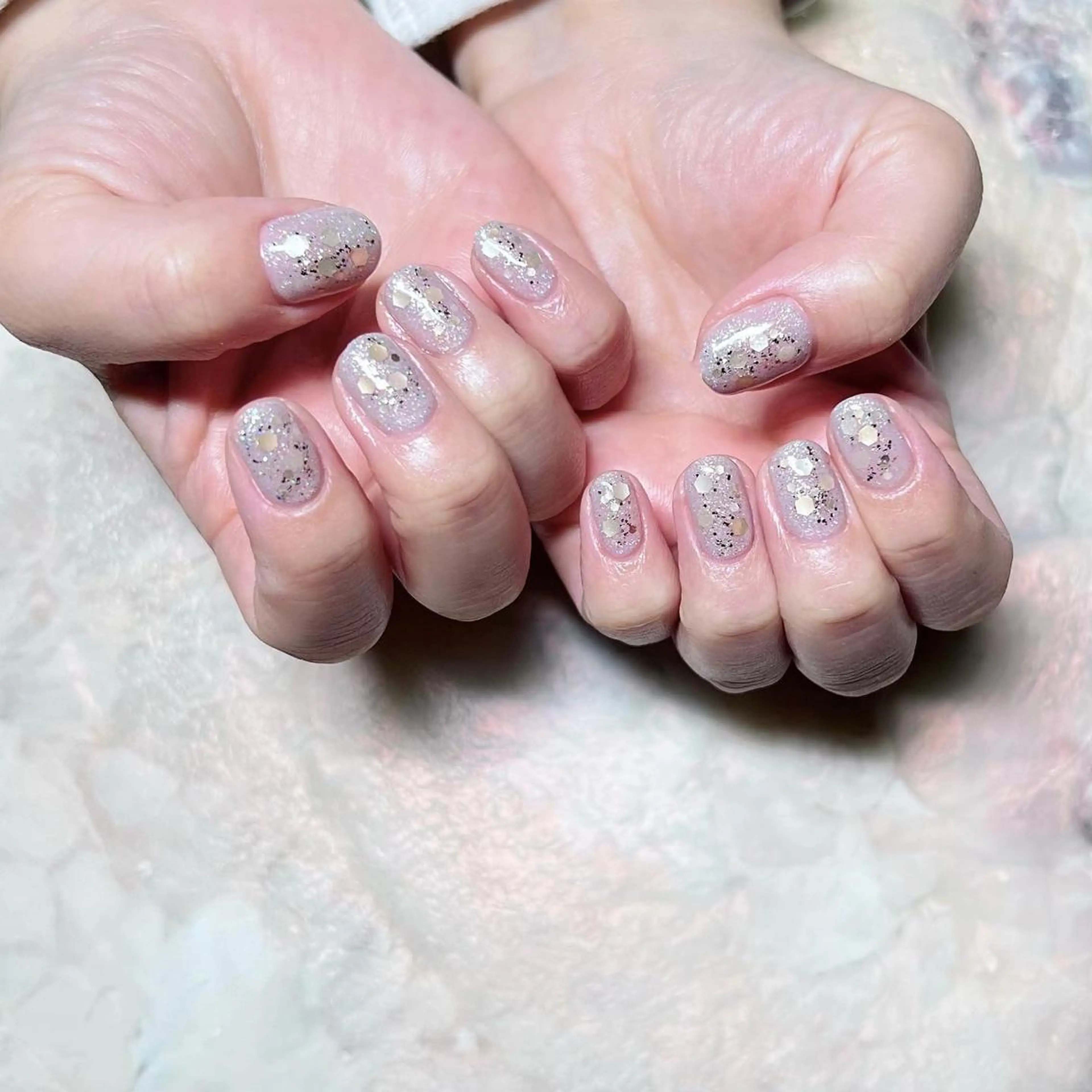 ネイル マグネットネイル ニュアンスネイル ショートネイル gemickle nailのネイルデザイン