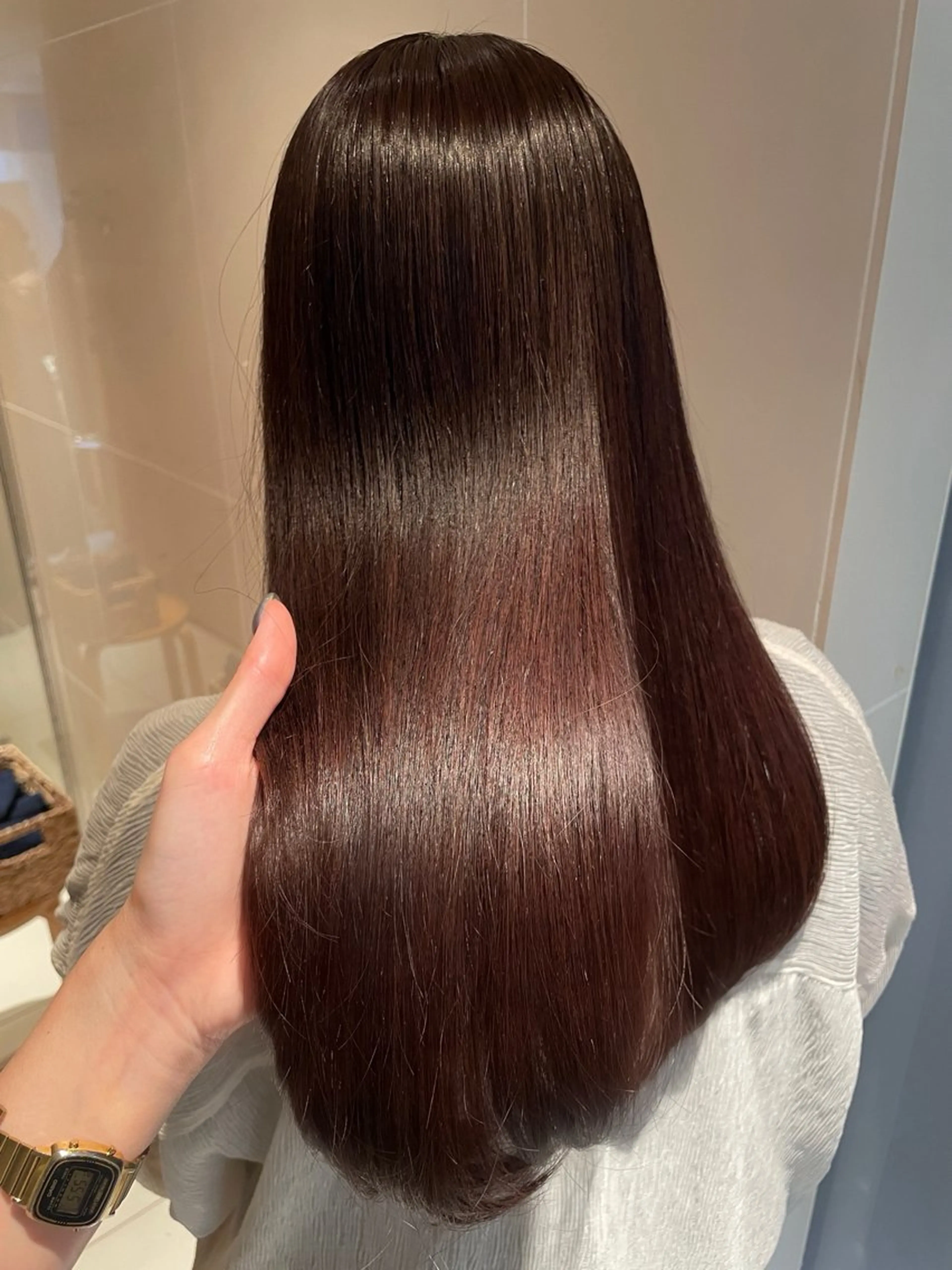 ロング 縮毛矯正 縮毛矯正 縮毛矯正/レイヤー 🌙児玉光瑠のヘアスタイル