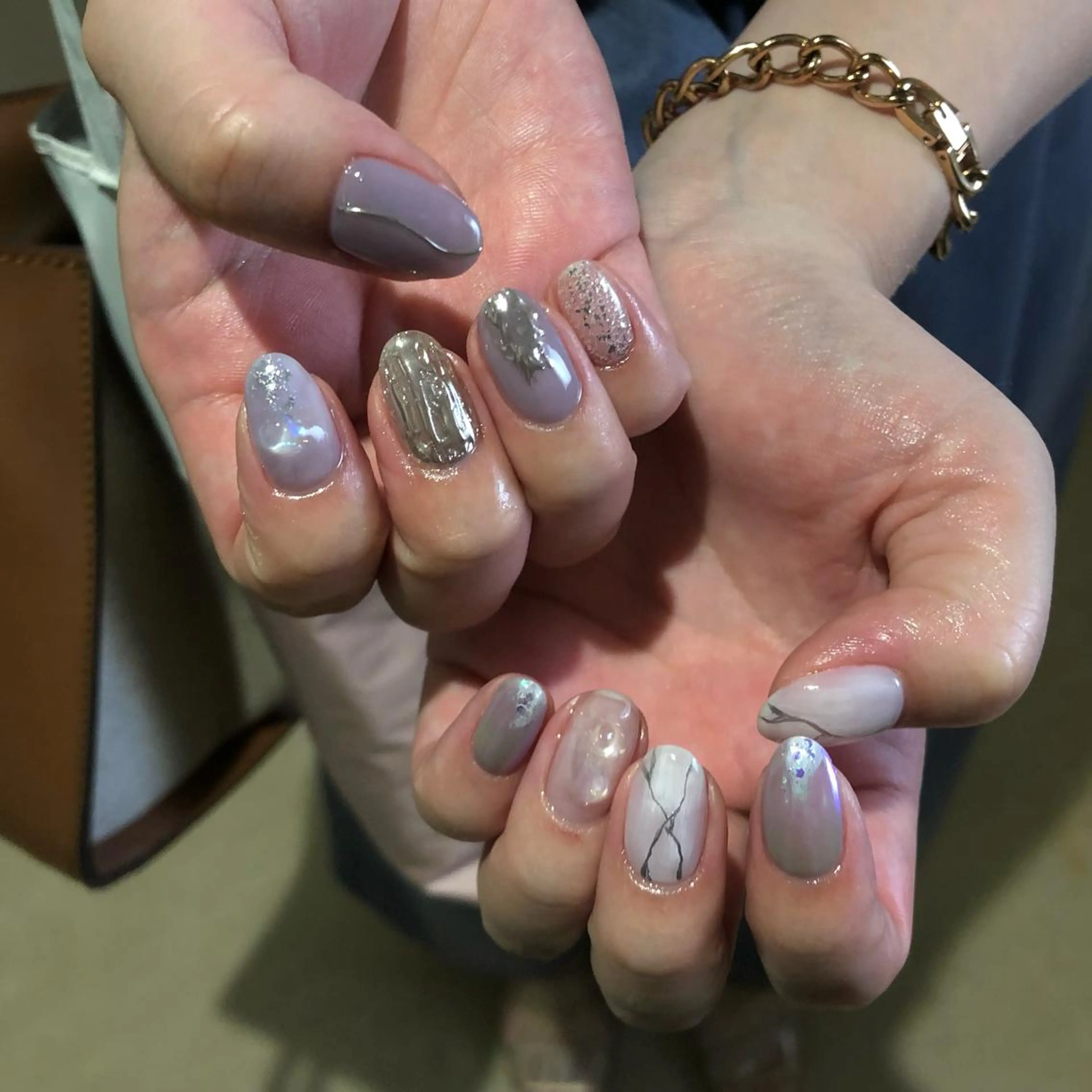 ネイル パラあり！フィルイン 美フォルムのネイルデザイン