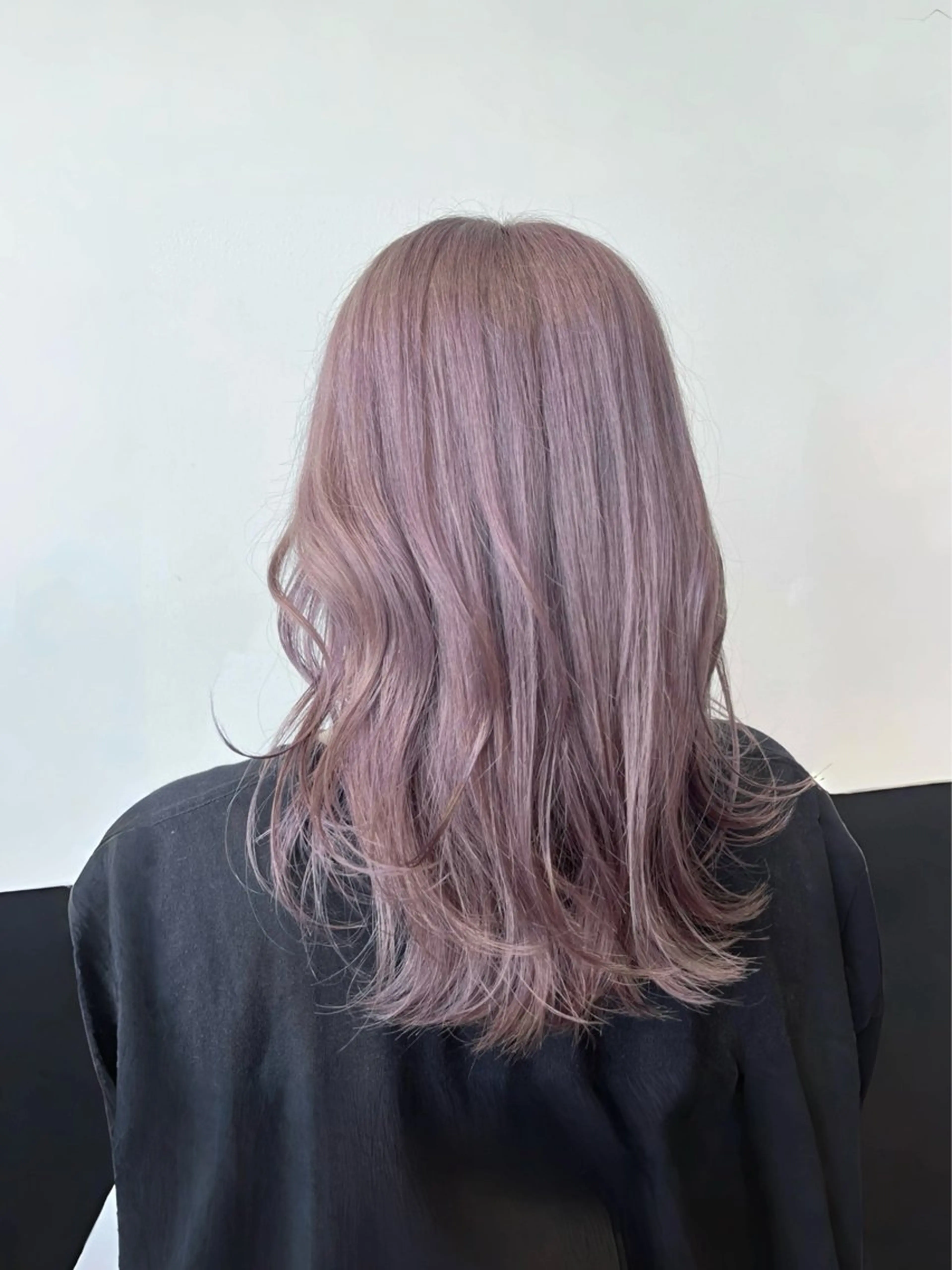 セミロング カラー ラベンダーカラー ラベンダーピンク ピンクカラー ヘアカラー 暖色カラー/ダブル カラー/名古屋/辻のヘアスタイル