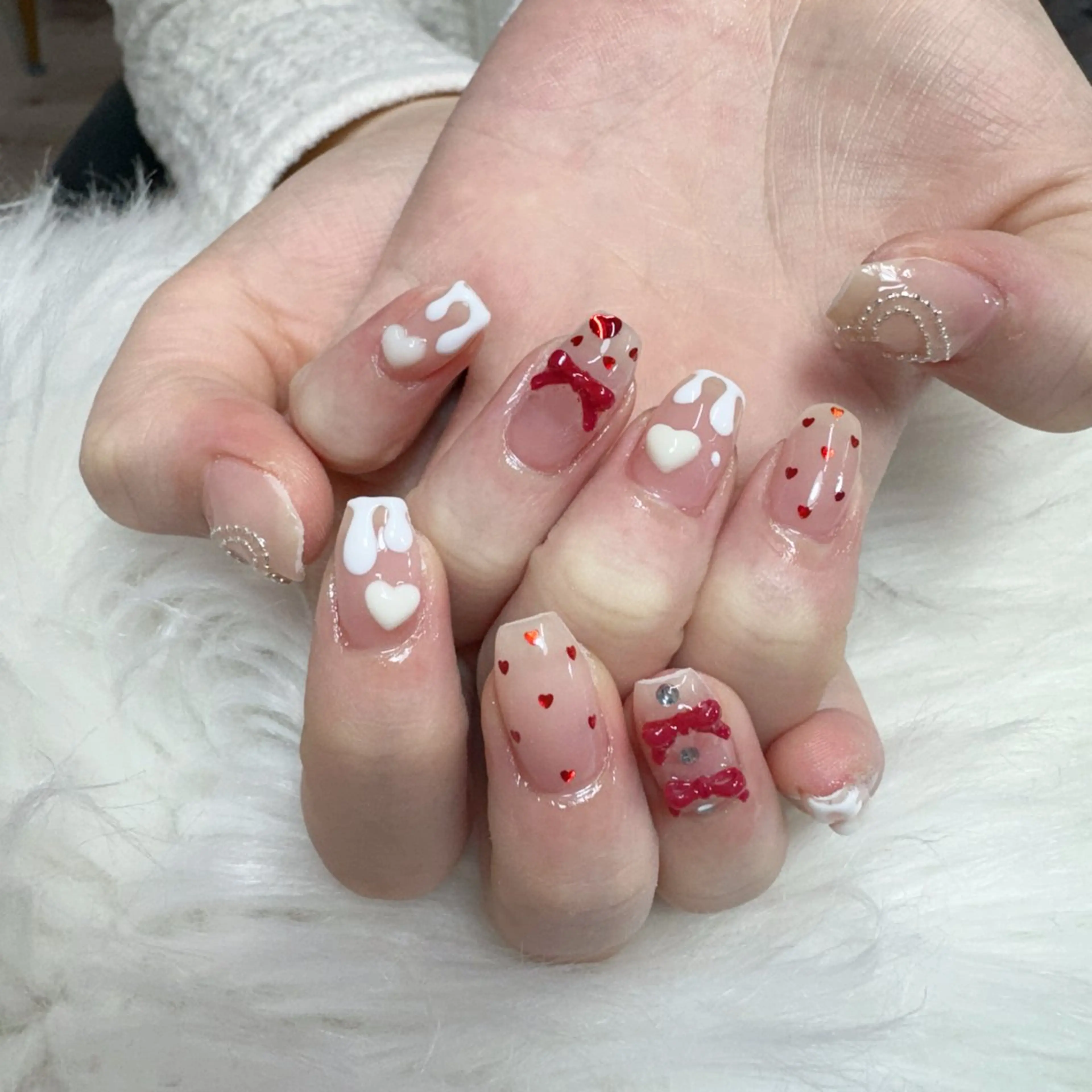 ネイル ハンドネイル 🎀nana🫧 ワンホンネイル🎀のネイルデザイン
