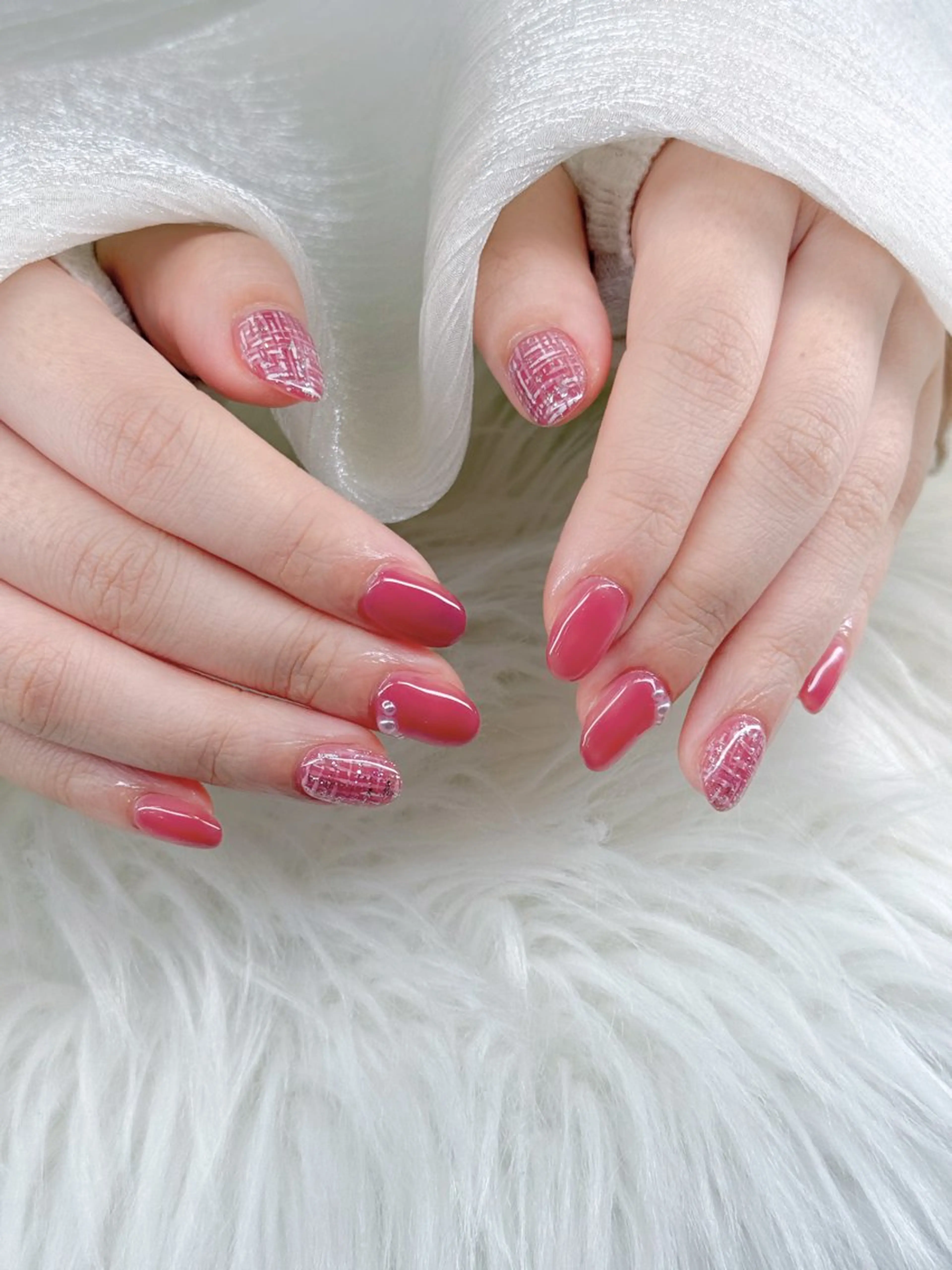 ネイル ハンドネイル Agate miku🎀‧₊のネイルデザイン