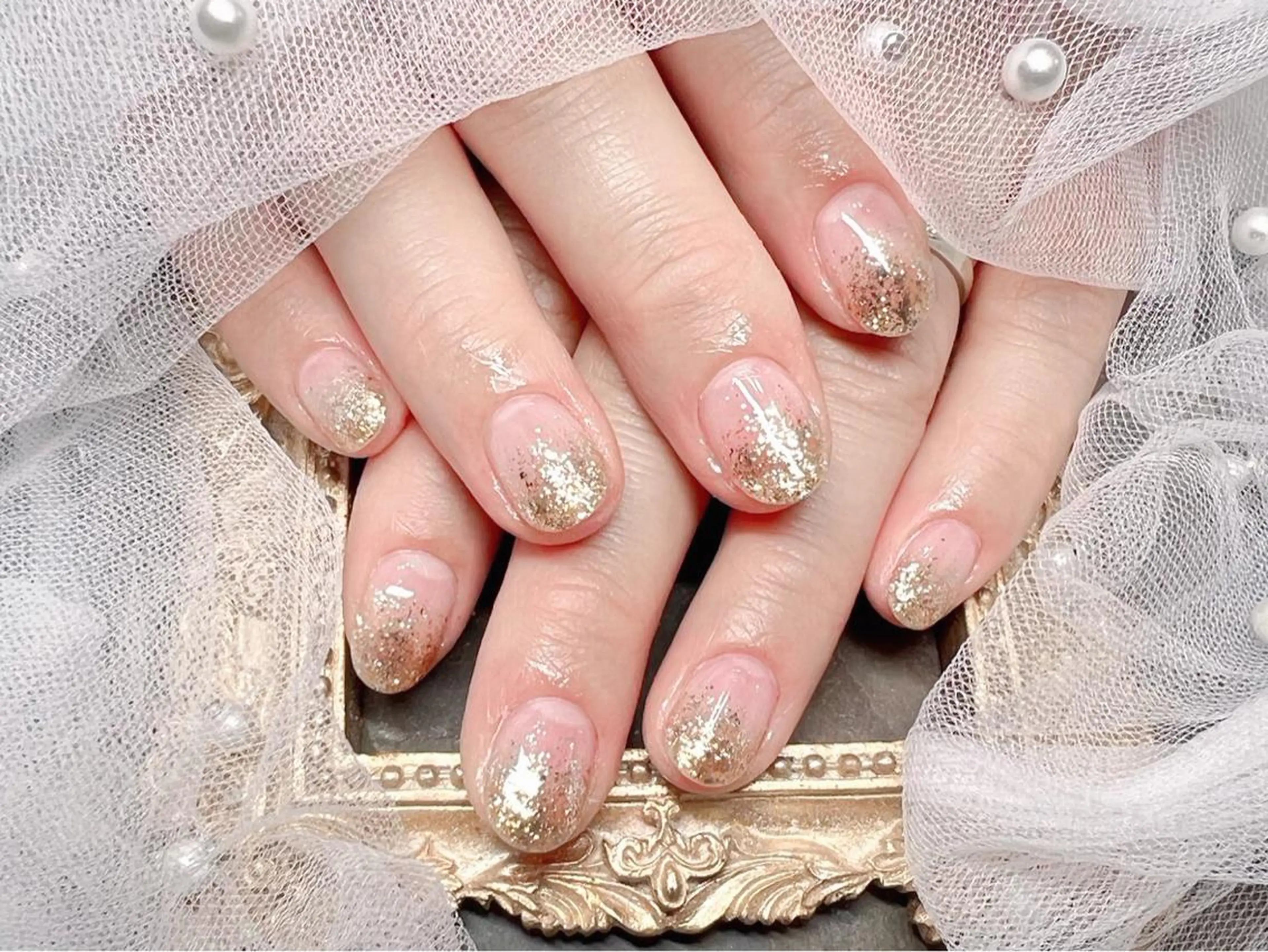 ネイル ハンドネイル マジック ミラーのネイルデザイン