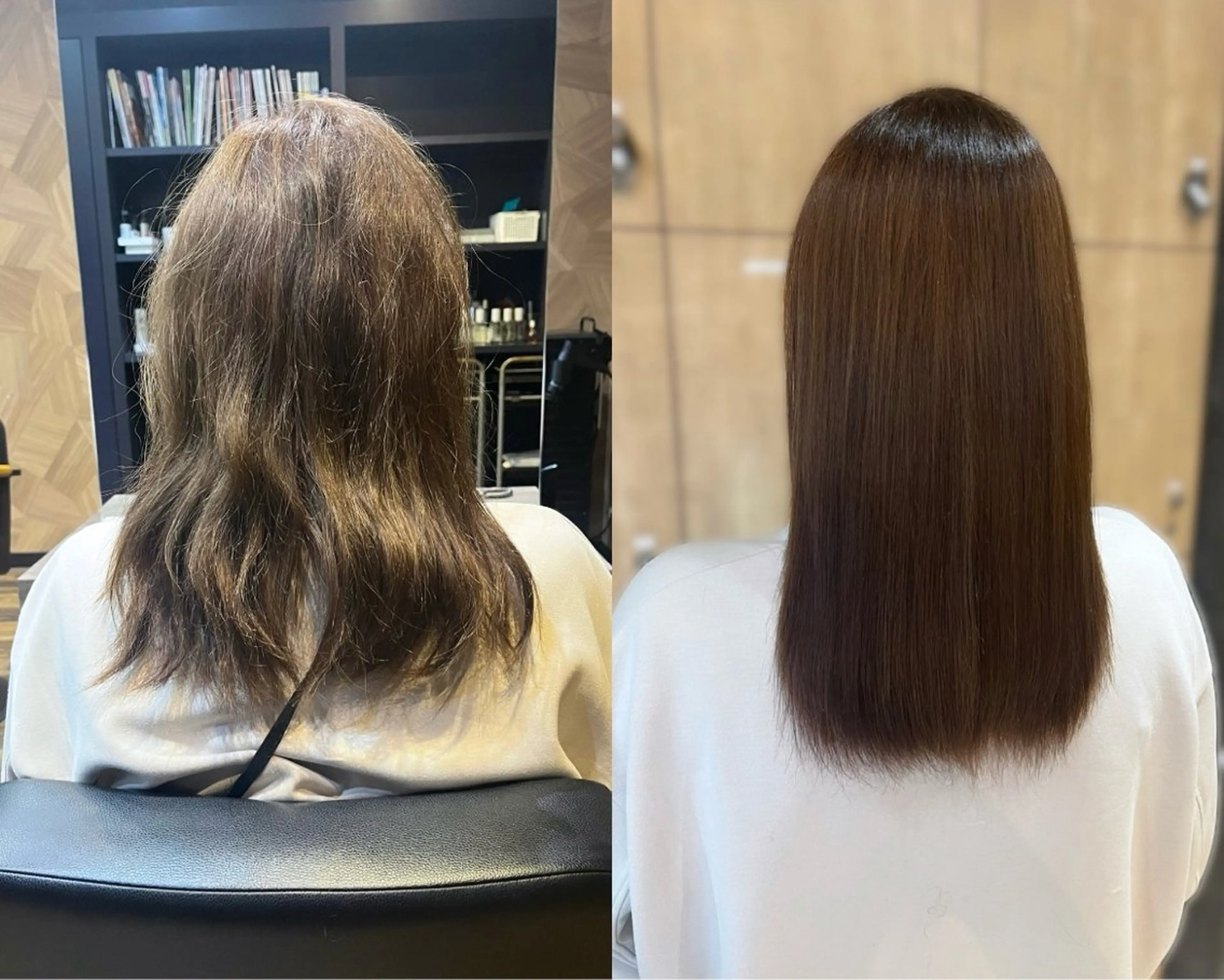 セミロング 縮毛矯正 FRAPPE Annaのヘアスタイル