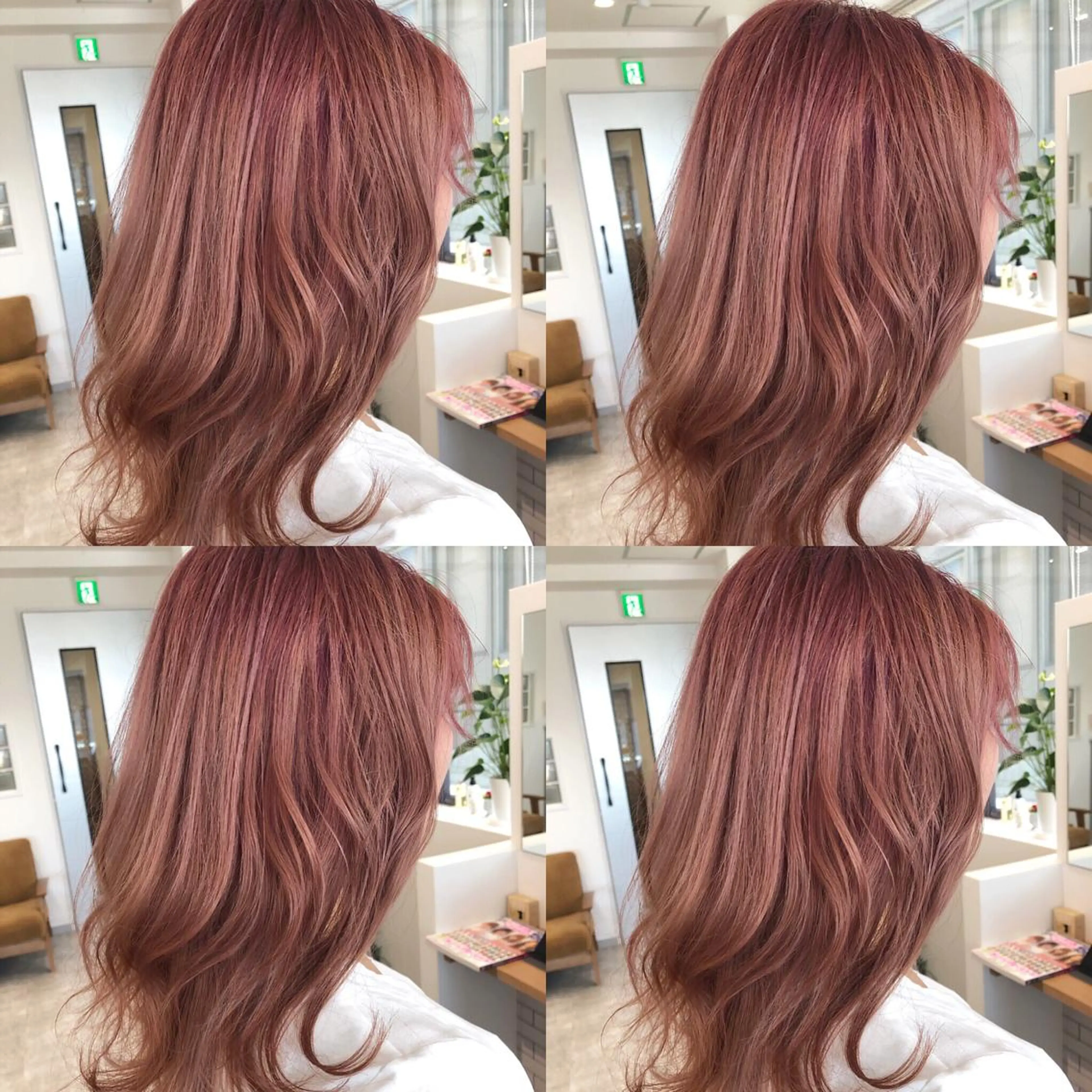 ミディアム カラー ピンクカラー カット ヘアカラー トリートメント JILBLAN京都 ショート/ハイライトのヘアスタイル