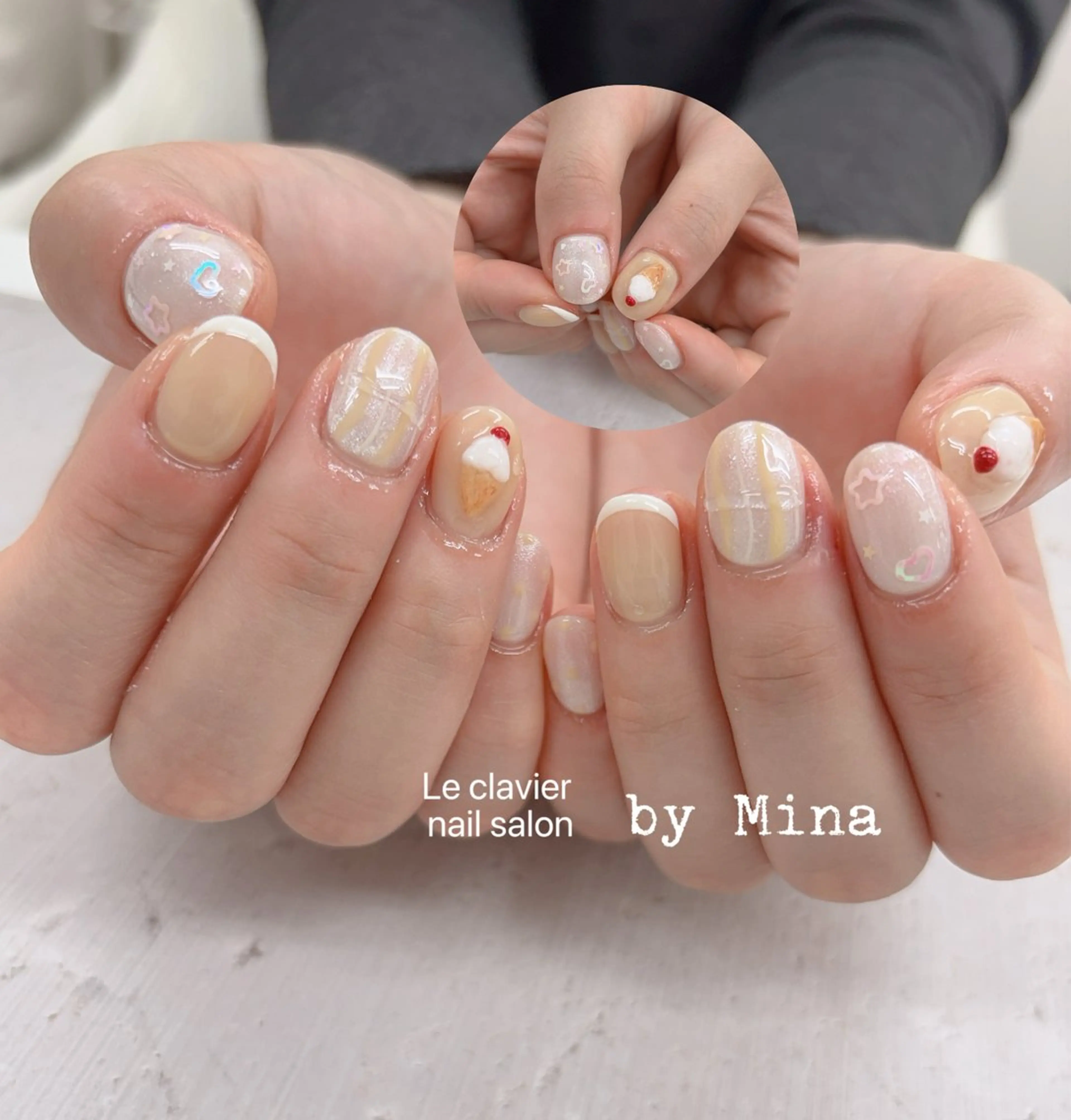ネイル アートネイル 長さ出し ジェルネイル パラジェル スカルプネイル ハンドネイル ハンドケア Mina Nailのネイルデザイン