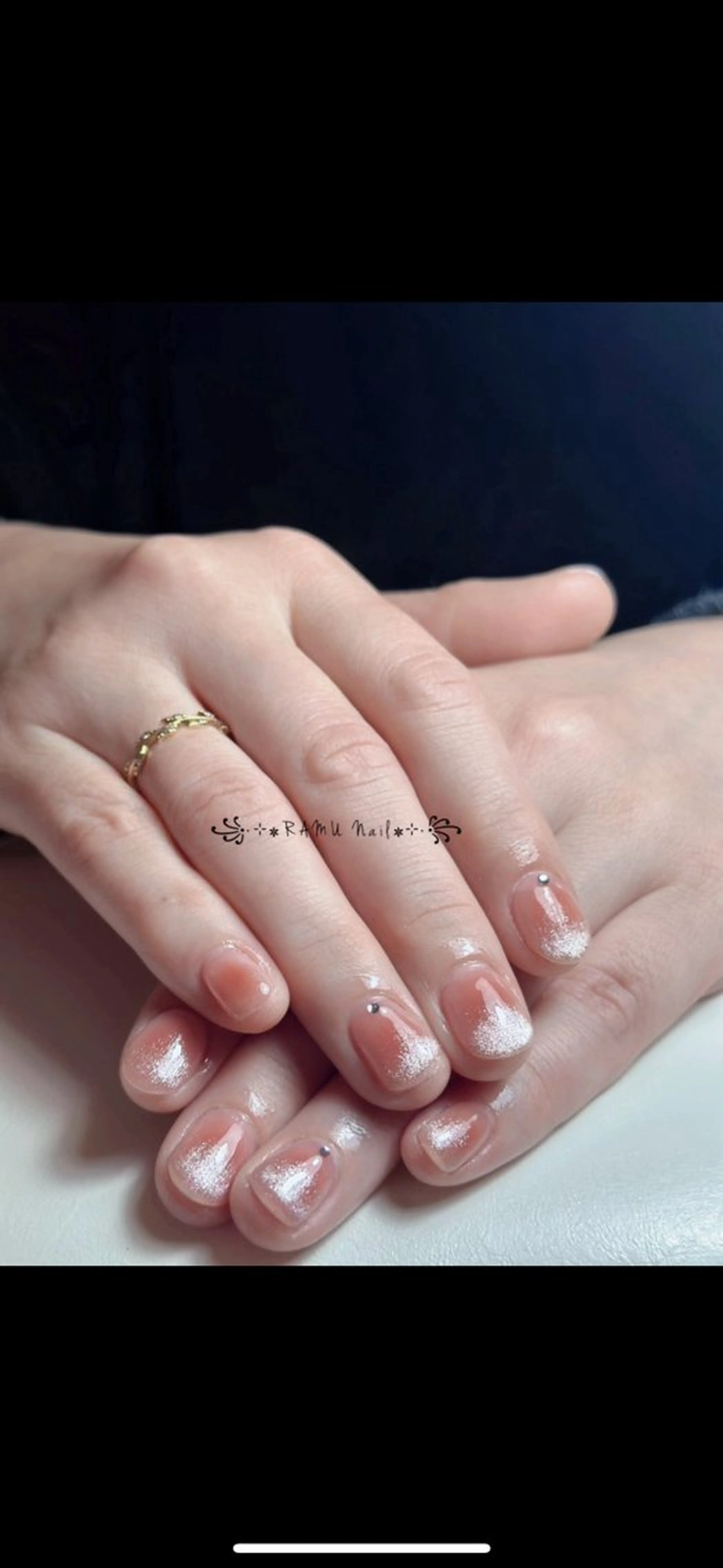 ネイル チークネイル グラデーション キラキラネイル マグネットネイル ネイルチップ ハンドネイル RAMU Nail 恵比寿店のネイルデザイン