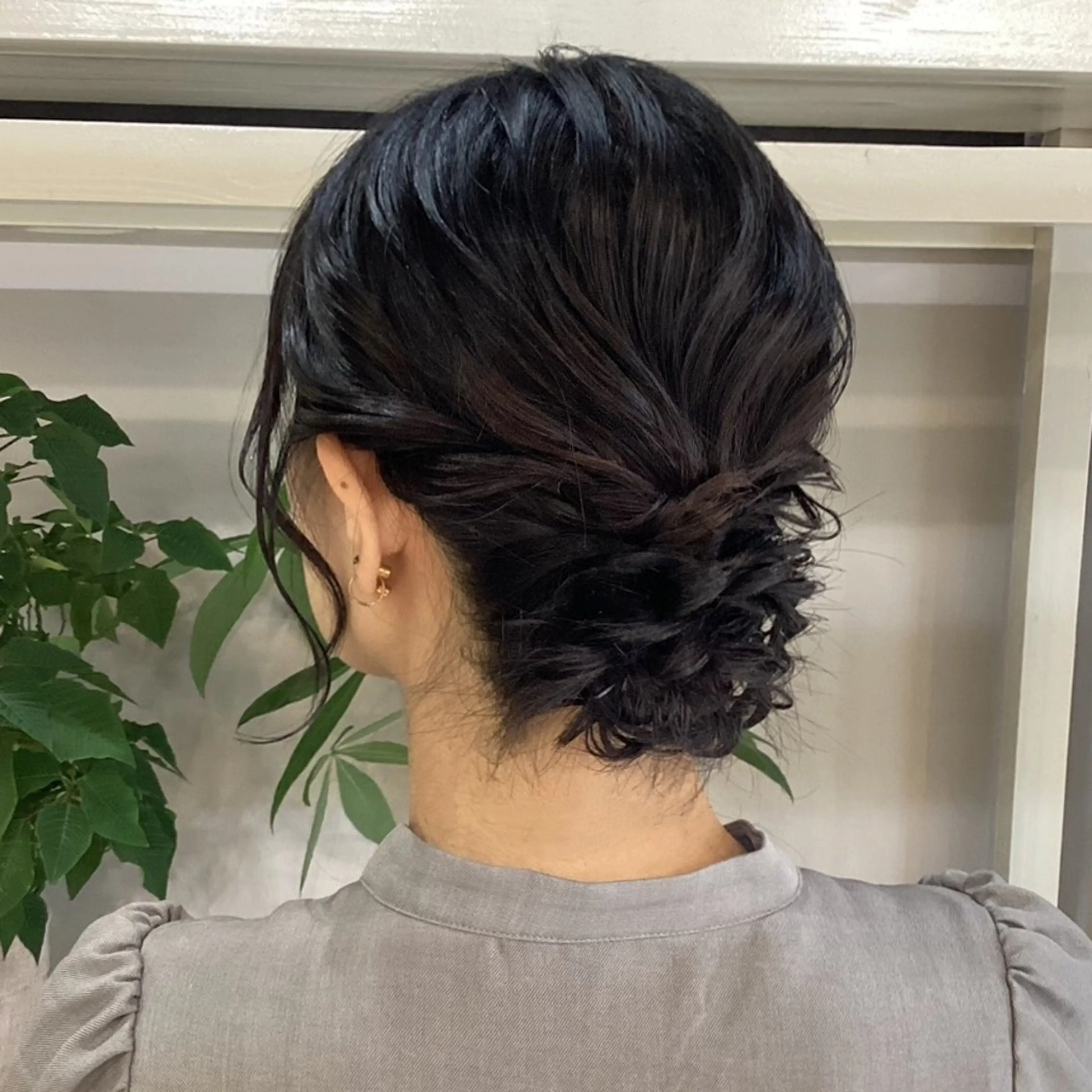 ミディアム ヘアアレンジ ヘアセット ヘアアレンジ/柔らか 艶カラー/AKARIのヘアスタイル