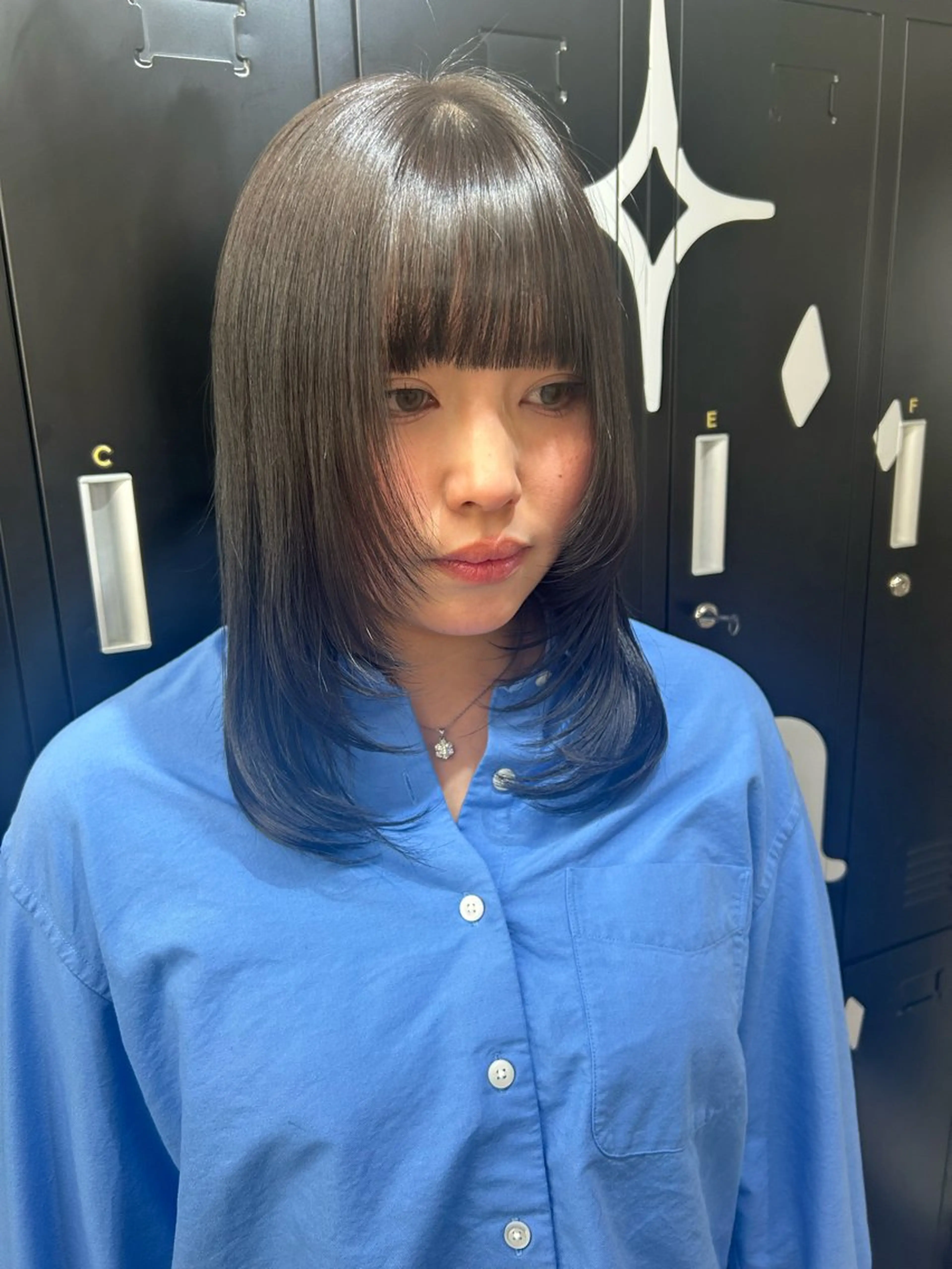 ミディアム カット トリートメント 💗ツヤ髪ハイトーン 💗RIKOのヘアスタイル