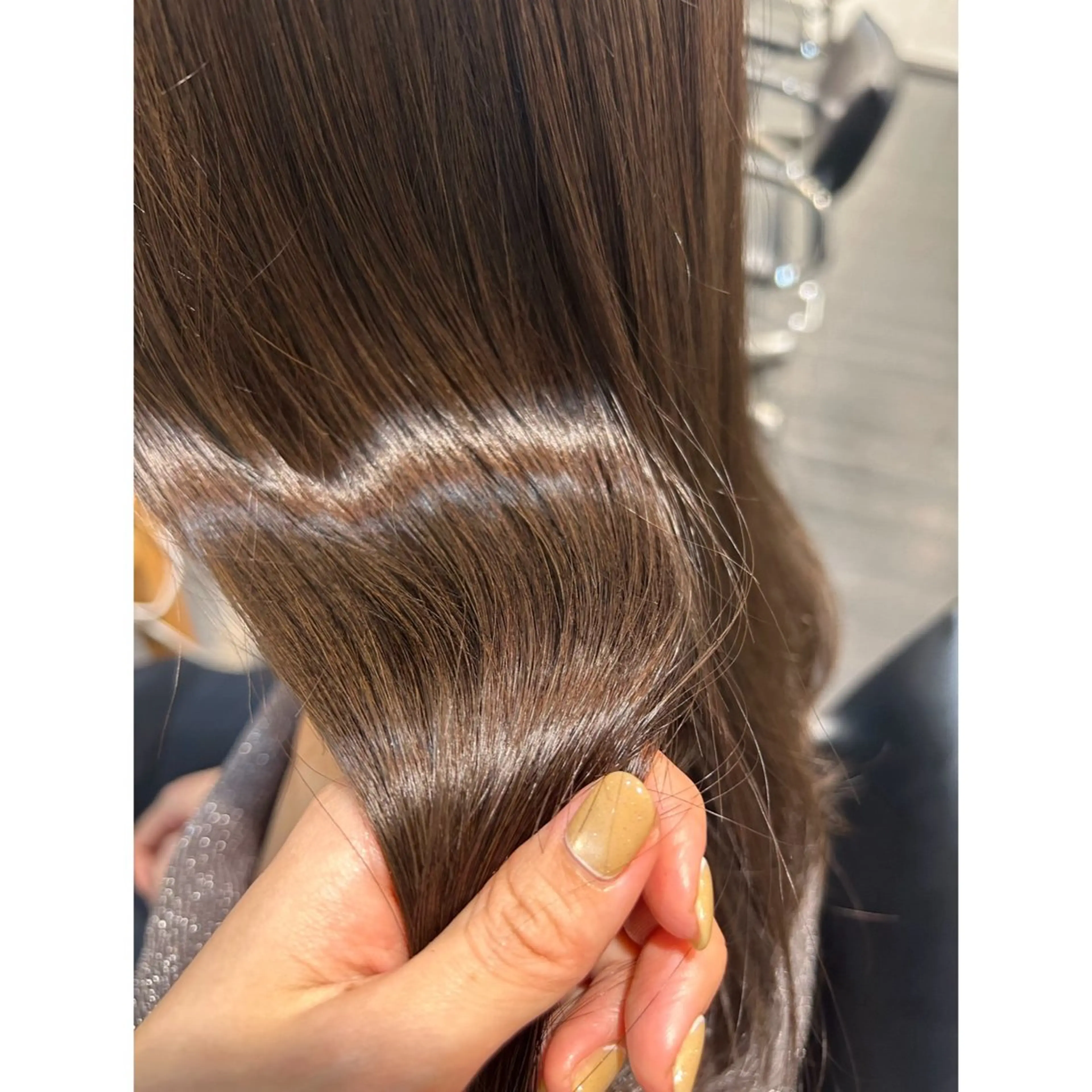 セミロング カラー ベージュカラー ブラウンカラー ブラウンベージュ 透明感カラー イルミナカラー カット ヘアカラー ◎かしま◎暖色ｶﾗｰ /ﾒﾝｽﾞﾊﾟｰﾏのヘアスタイル