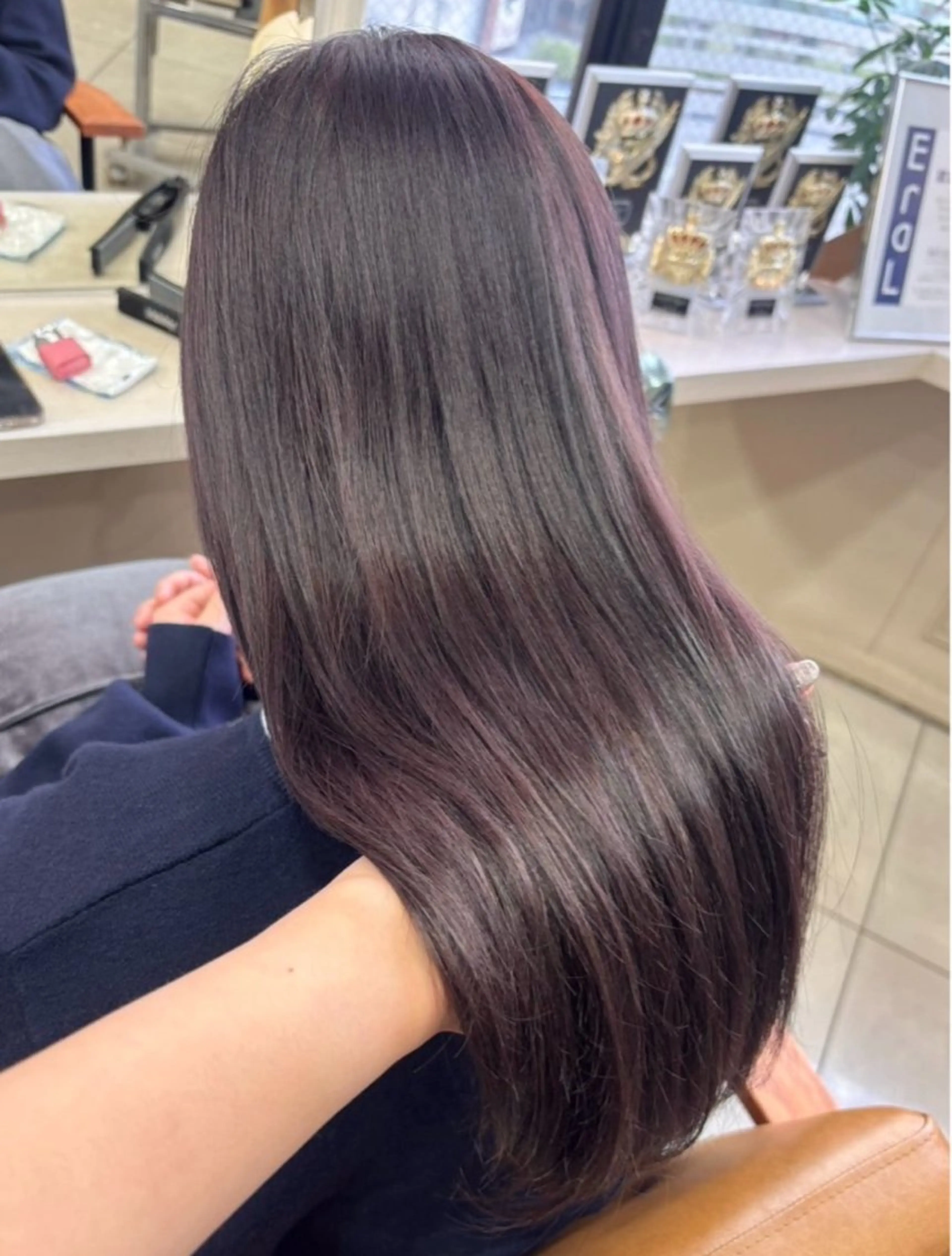 ロング パープルカラー ヘアカラー 髪質改善カラー /ヘアメ🎀みさきのヘアスタイル