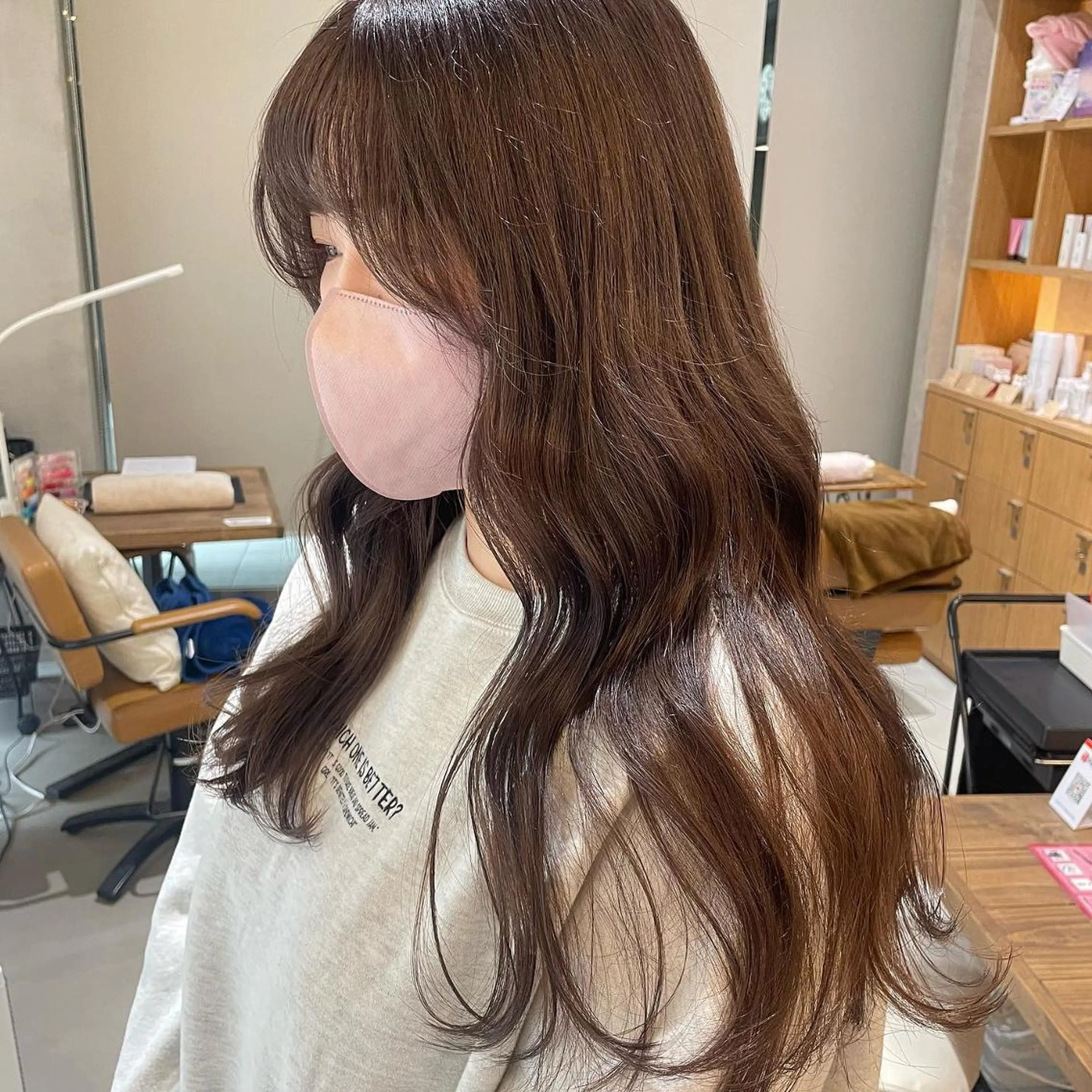 カラー ヘアアレンジ ブリーチ 透明感カラー ブリーチなしカラー 𝙢𝙞𝙮𝙪🎀 girly hairのヘアスタイル