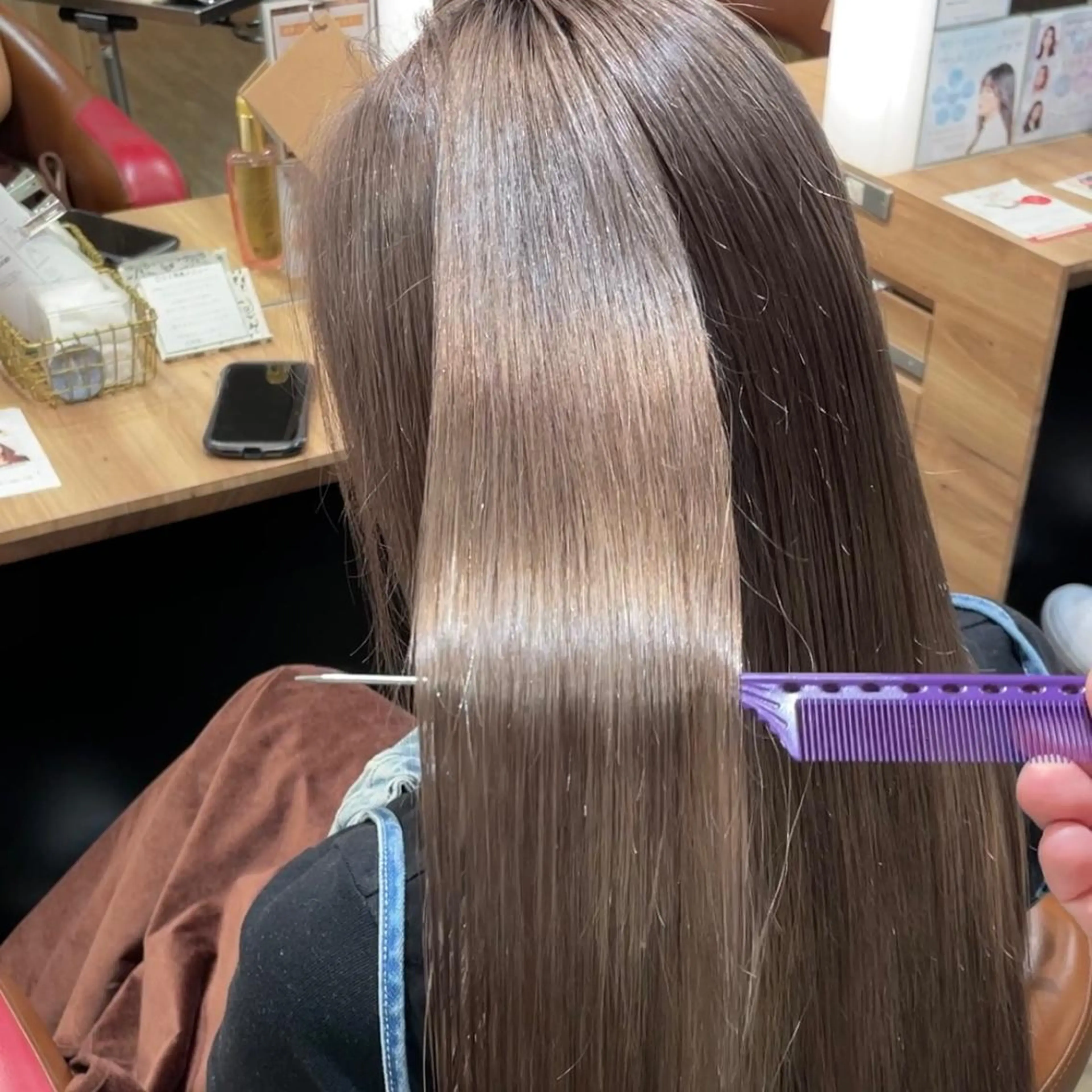 セミロング トリートメント 大人可愛い/レイヤー /ブリーチ/溝口誠二のヘアスタイル