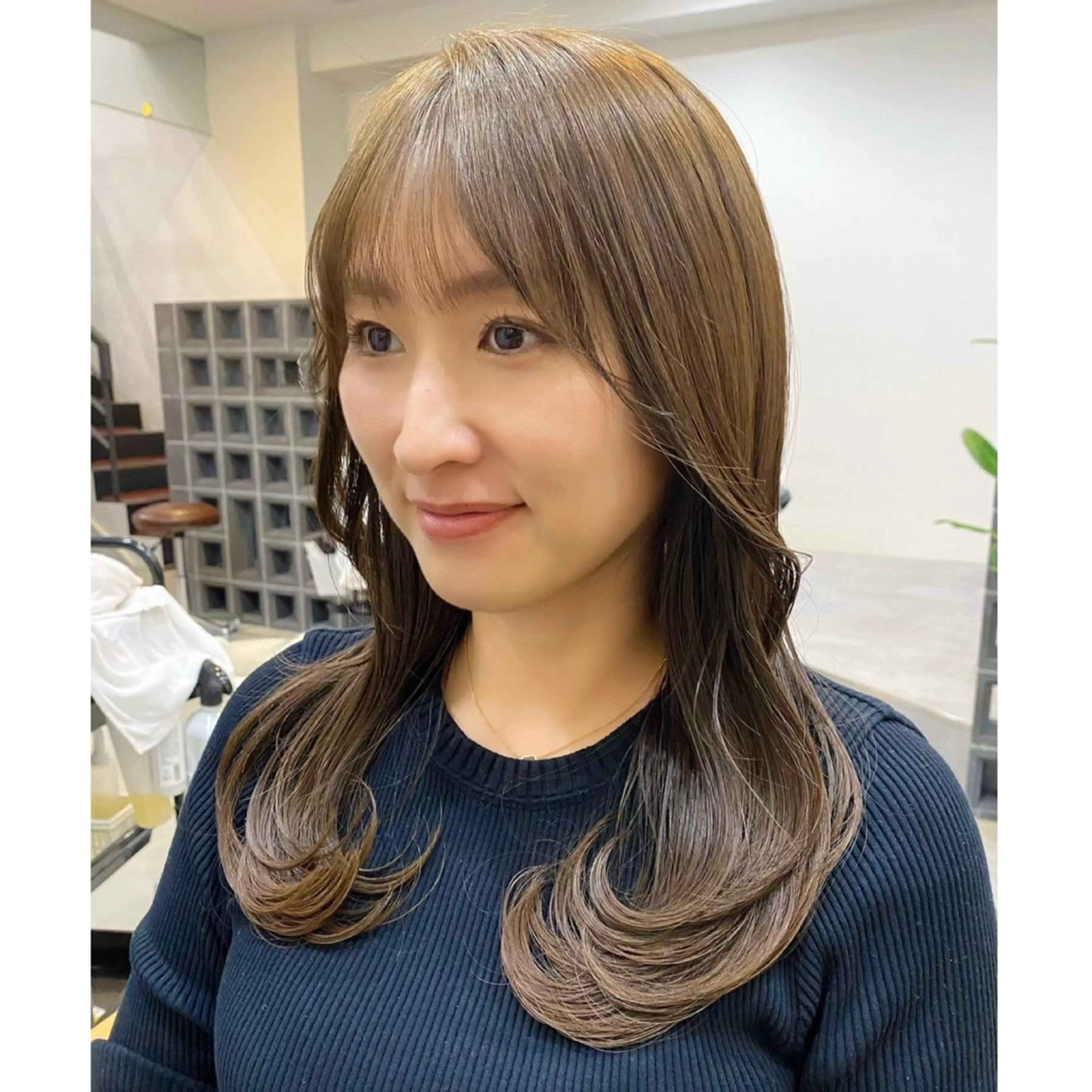 セミロング カラー ベージュカラー rias HARU /カラーモデル募集のヘアスタイル