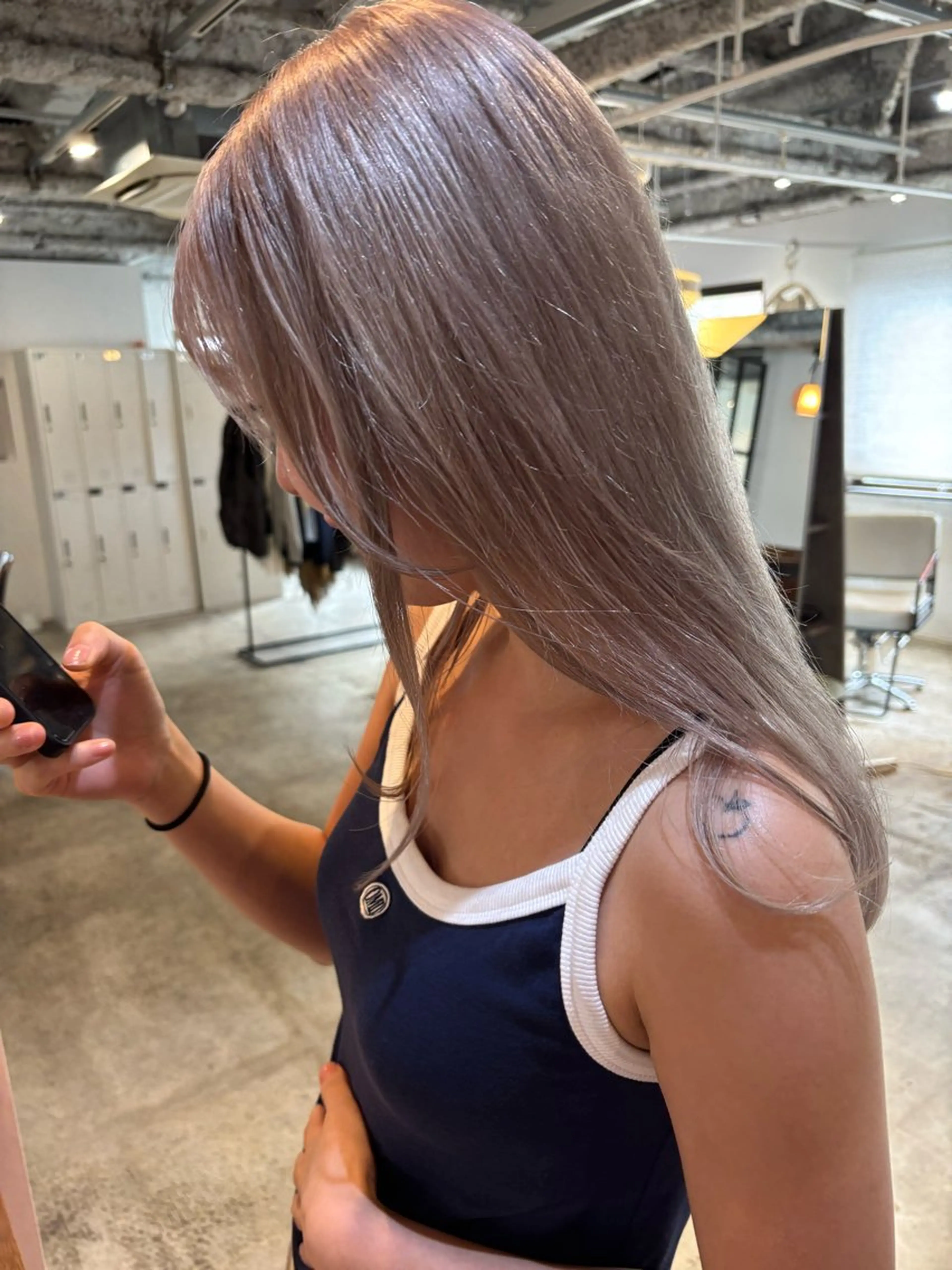 ロング カラー ヘアカラー トリートメント Hayashi Shioriのヘアスタイル