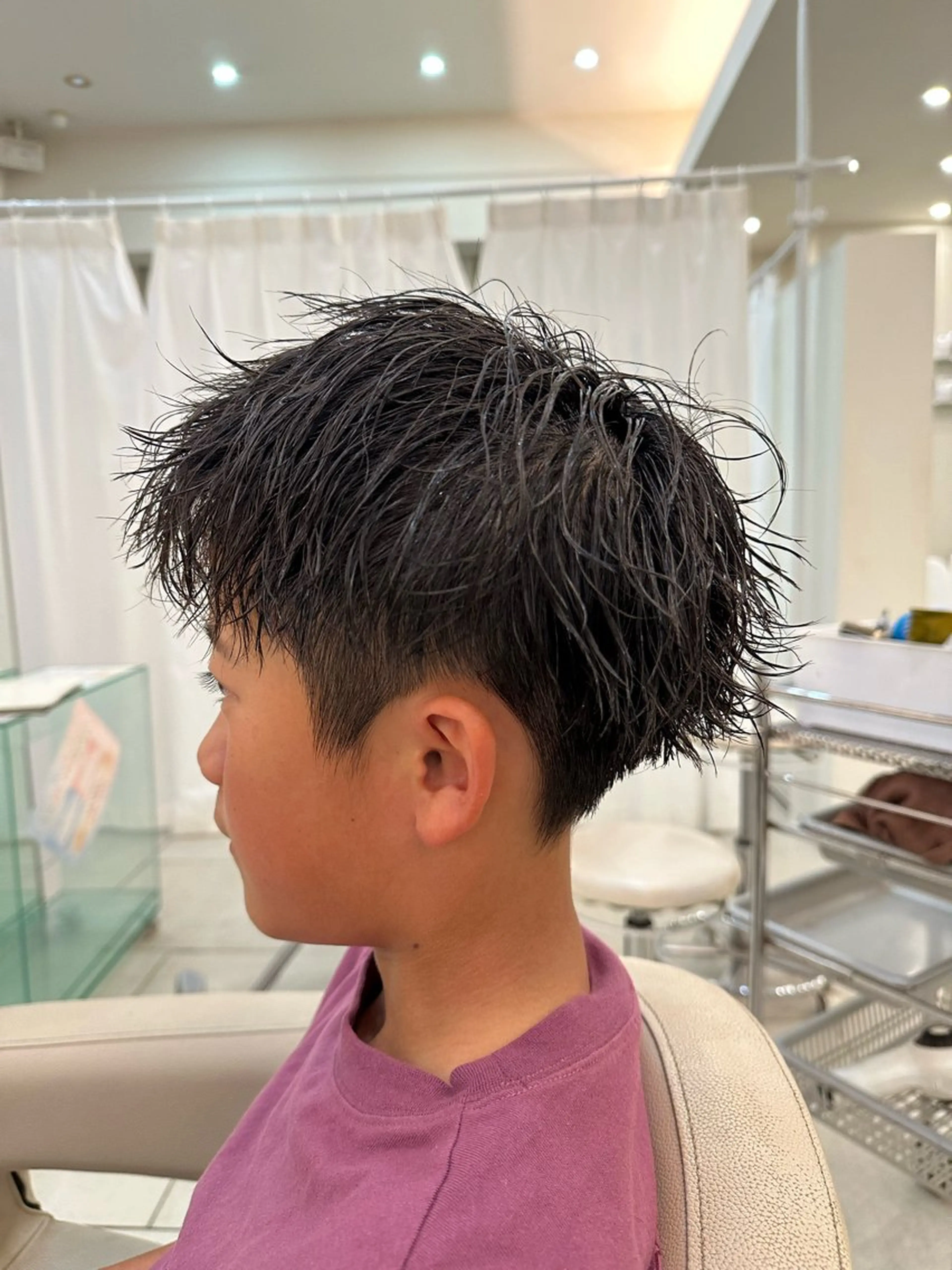 メンズ カット パーマ メンズ特化/メンズ パーマ/ハイトーンのヘアスタイル