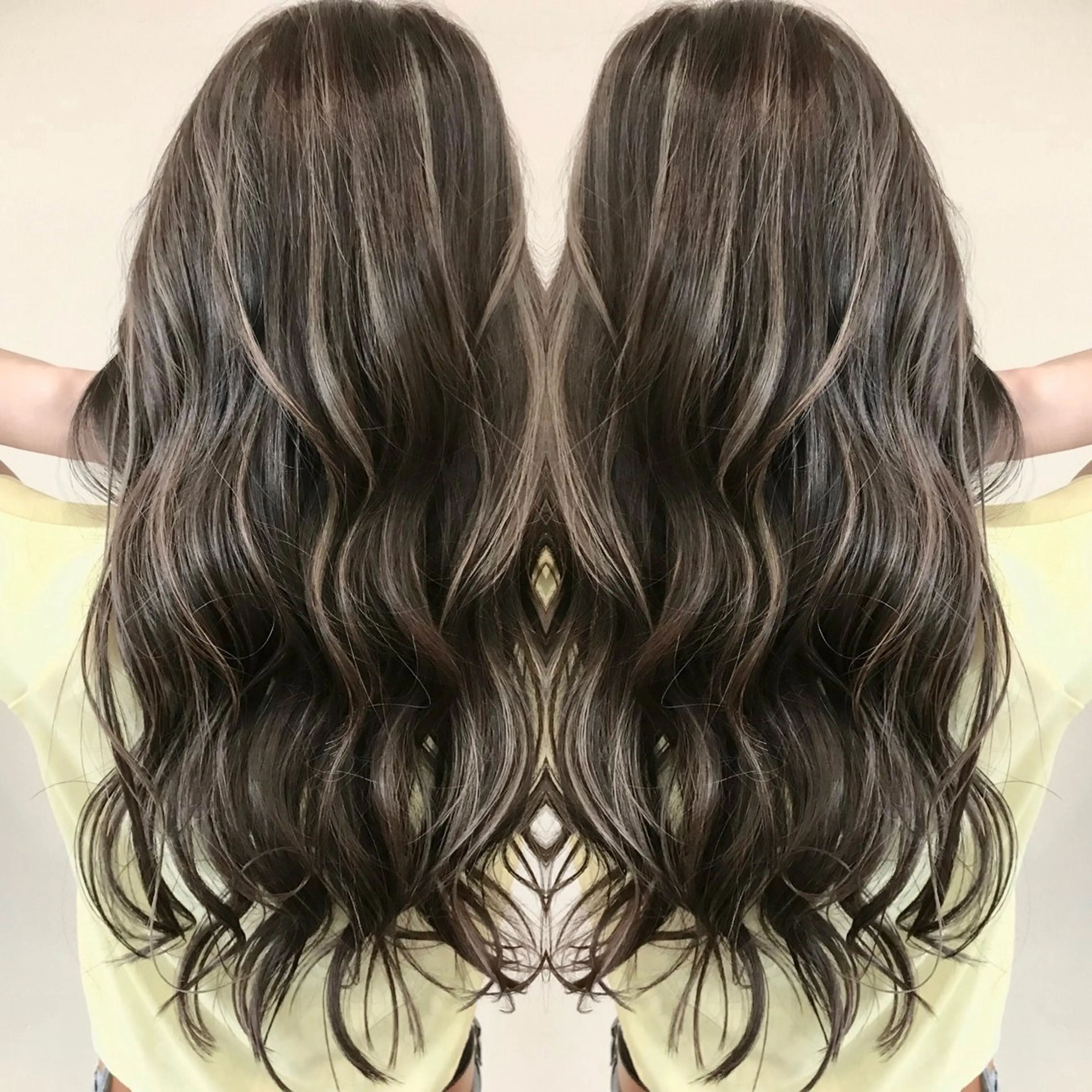 ロング カラー ハイライトカラー ハイライト Hair make VERDA所属・VERDA KENのヘアスタイル