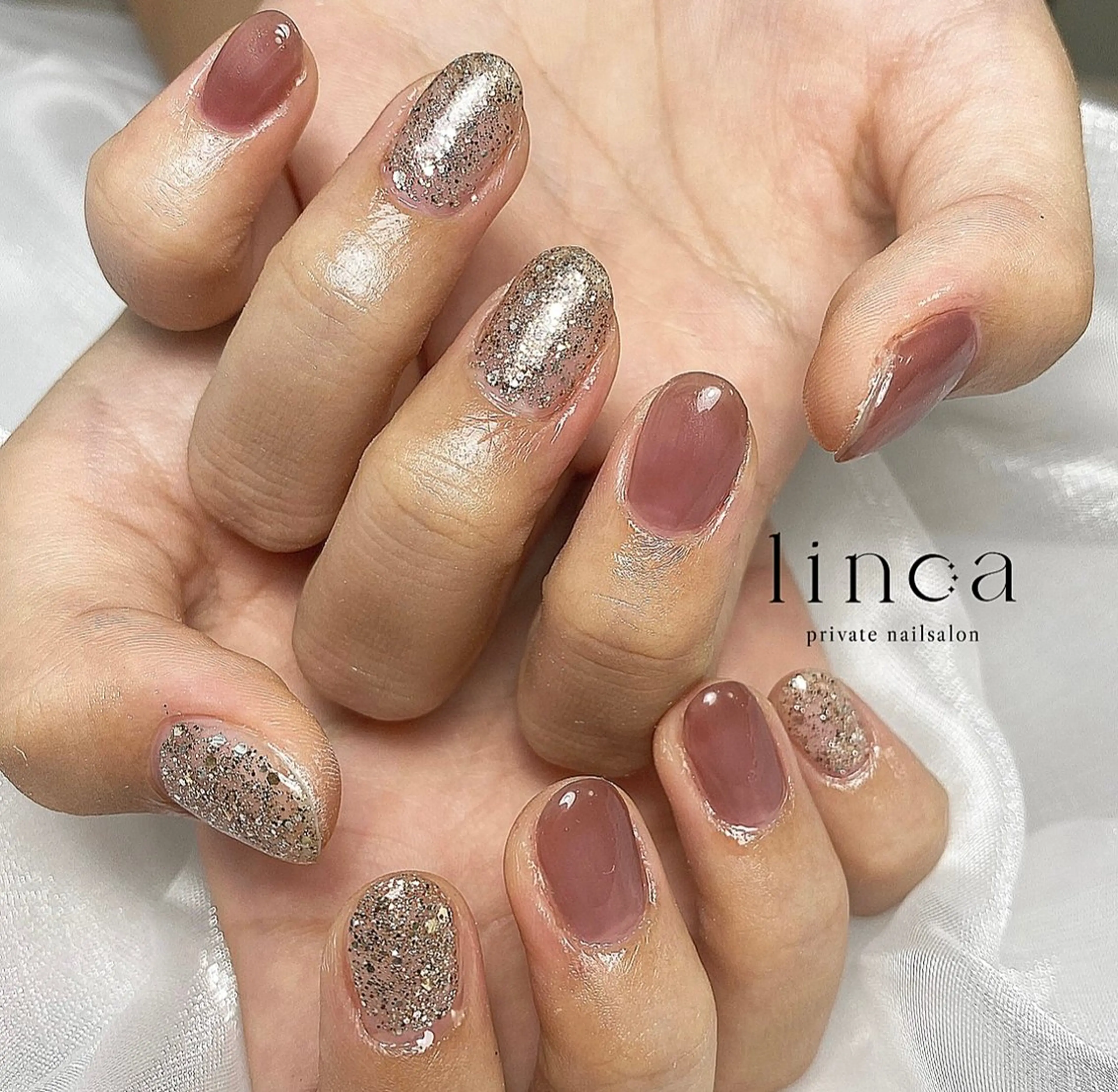 ネイル ニュアンスネイル ワンカラーネイル シンプルネイル linoa nailのネイルデザイン
