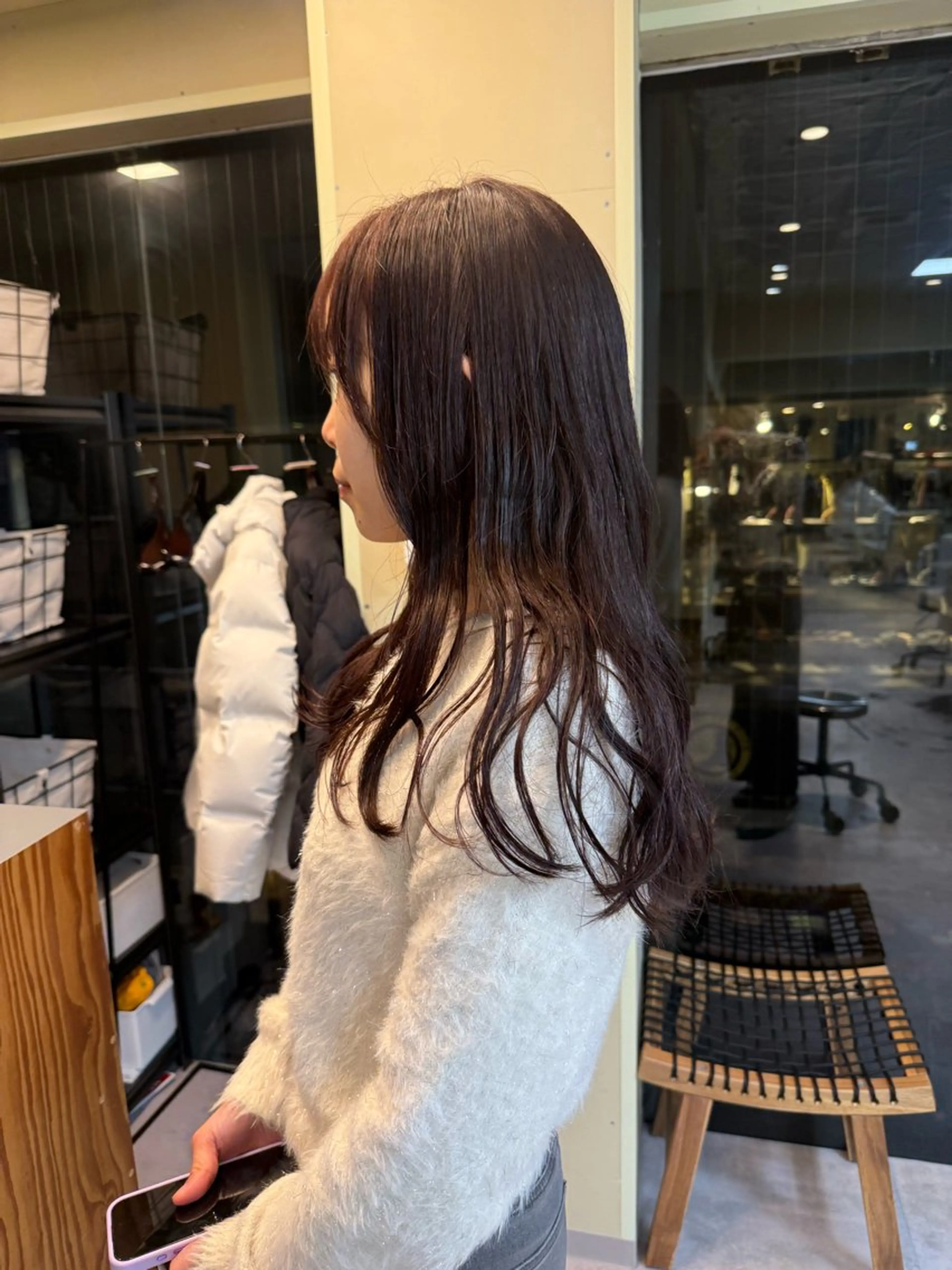 セミロング カラー カット ヘアカラー トリートメント 伶風/ボブ/ ハッシュカットのヘアスタイル