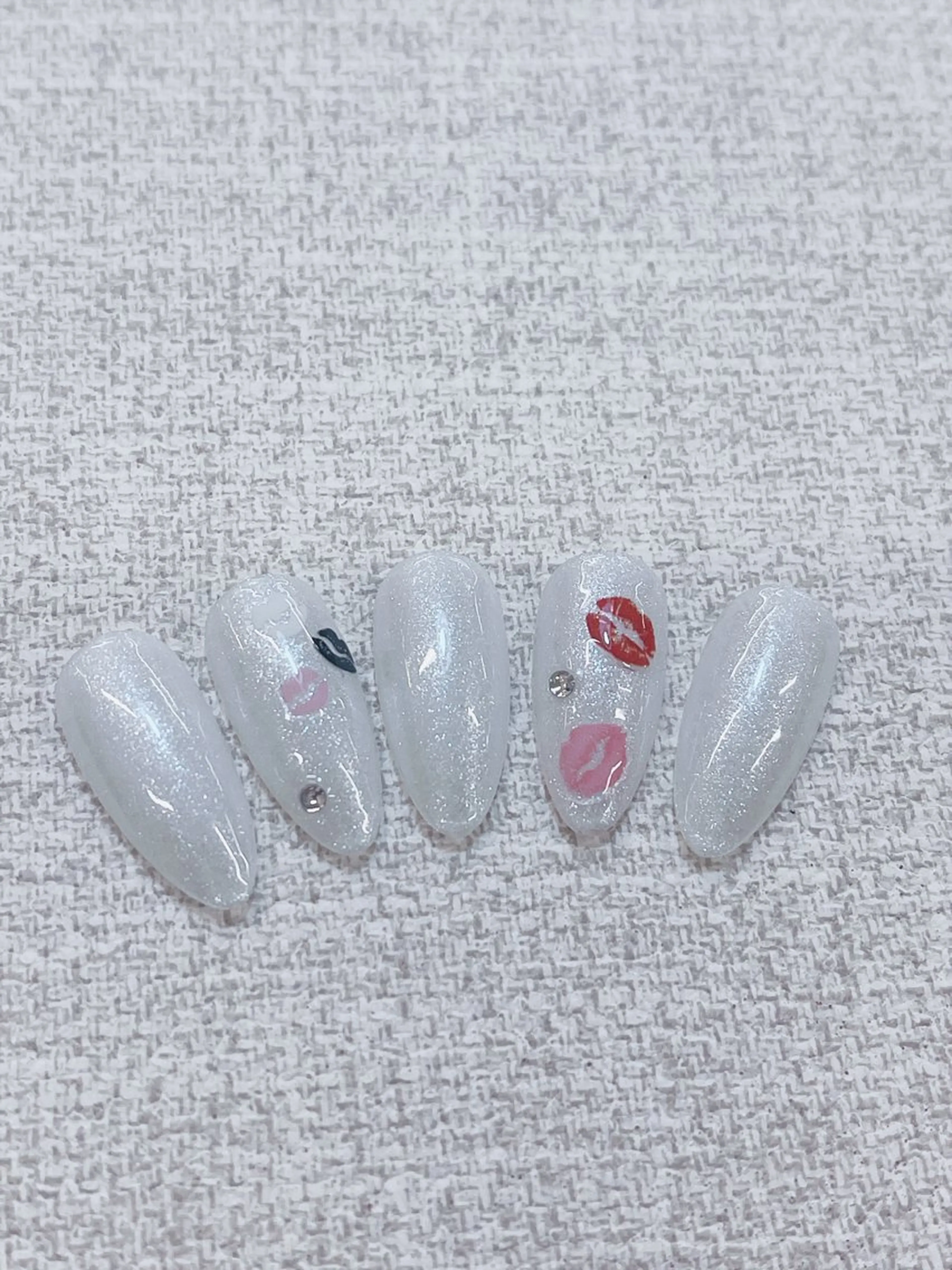 ネイル チークネイル 成人式 フレンチネイル グラデーション 氷ネイル・うるうるネイル ハンドネイル DUO MI nail salonのネイルデザイン