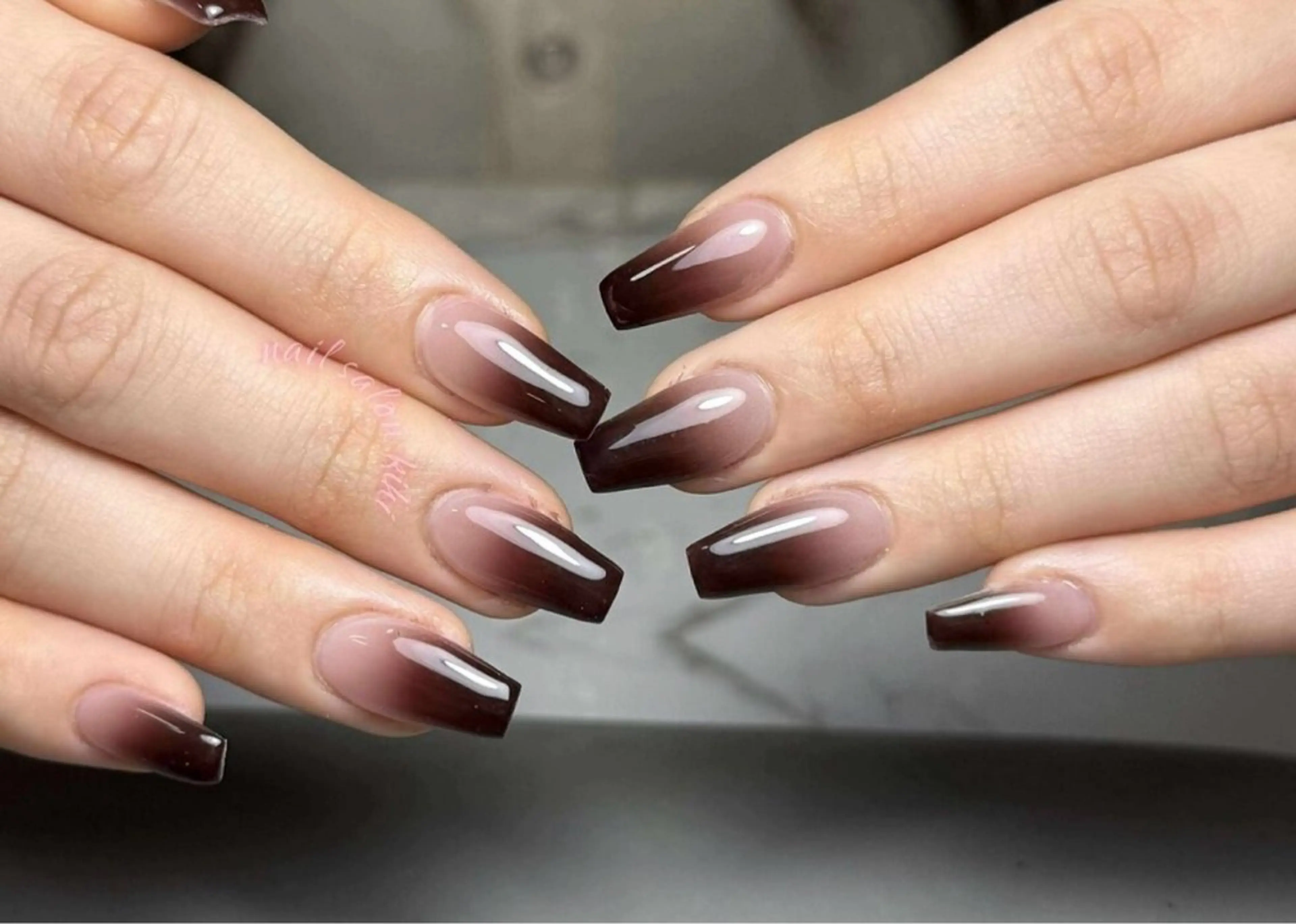 ネイル アートネイル フレンチネイル ジェルネイル グラデーション 韓国ネイル Nail Salon kihi大塚店のネイルデザイン