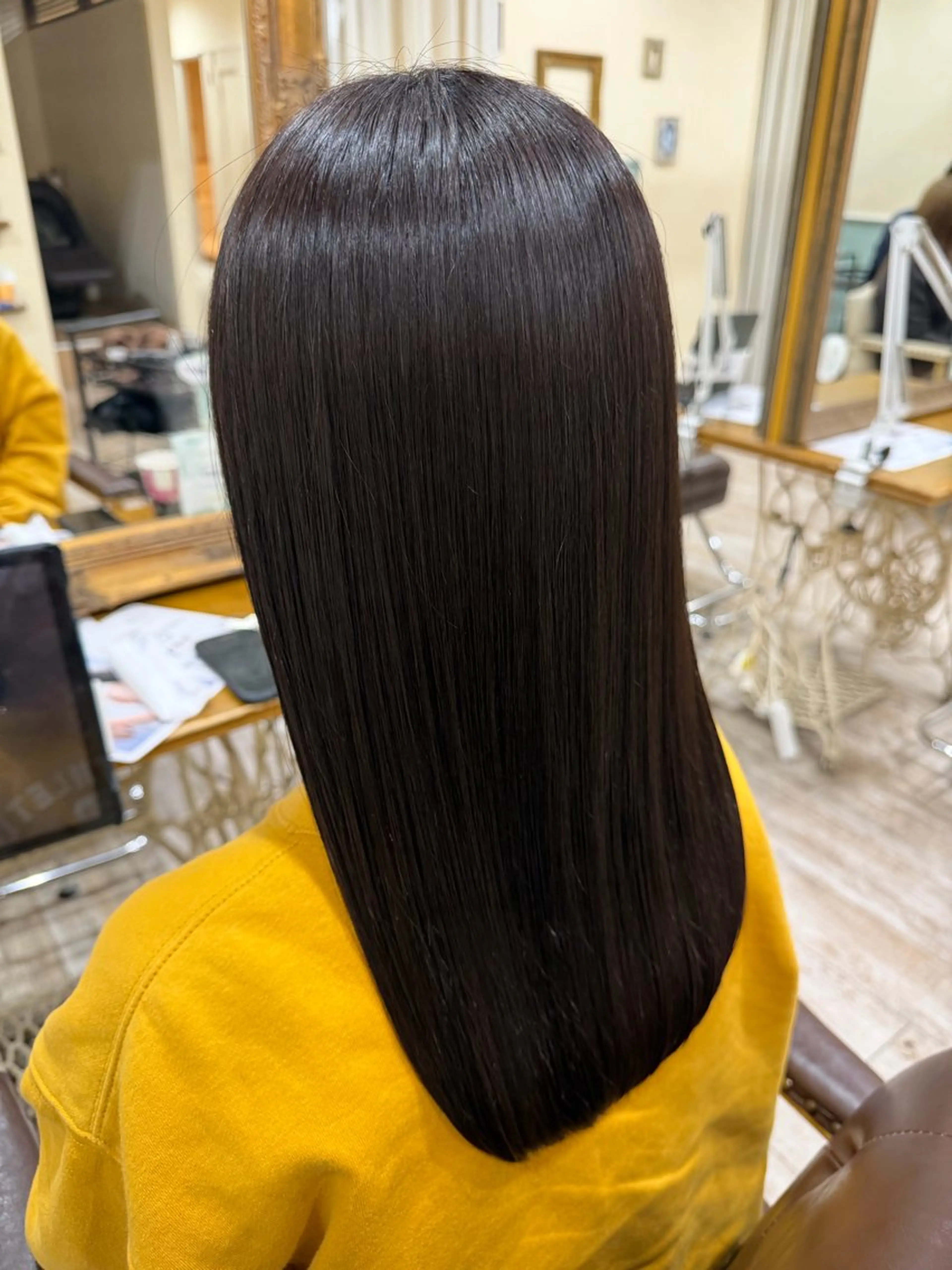 ロング カラー 髪質改善 レイヤーカット ロング カット ヘアカラー 縮毛矯正 トリートメント 新越谷noble店長 松本拓也▶◀*.のヘアスタイル
