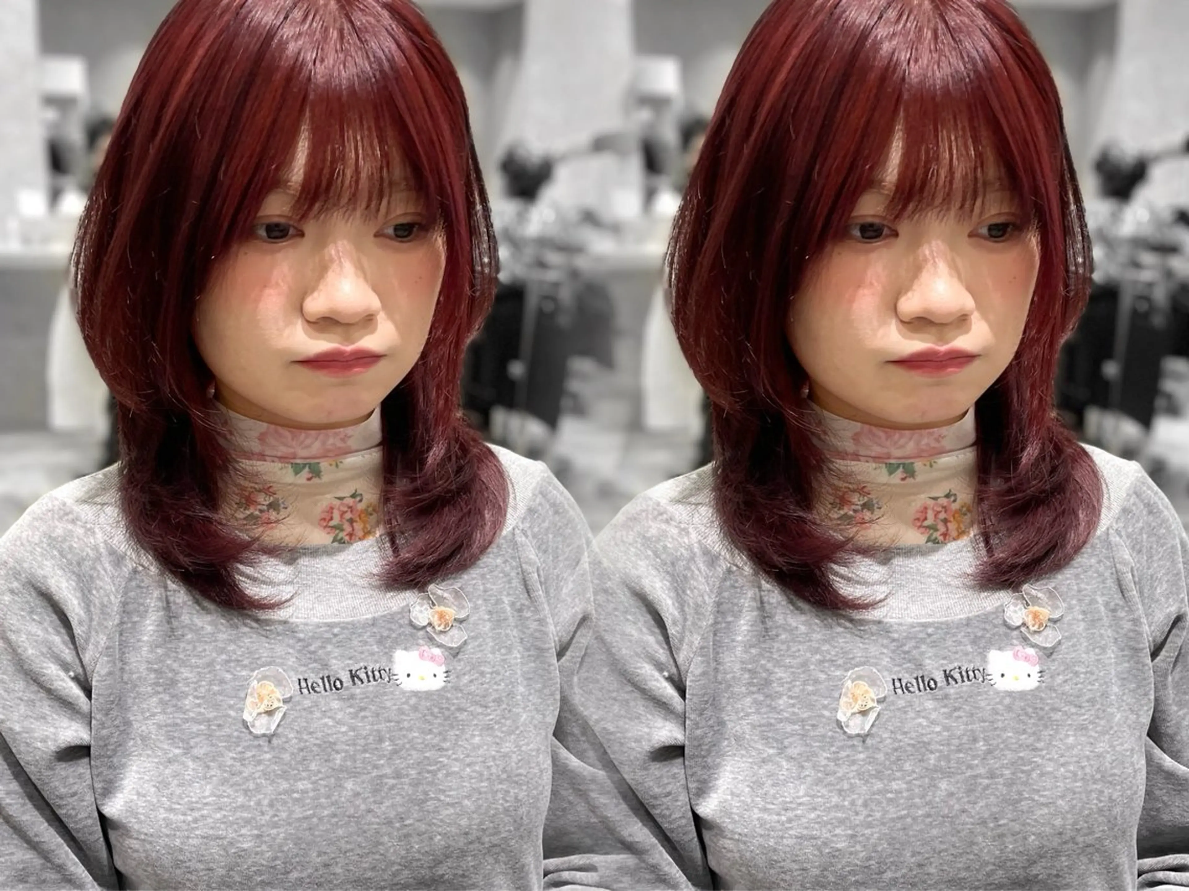 ミディアム erina🍑新宿/ 艶カラー/レイヤーのヘアスタイル