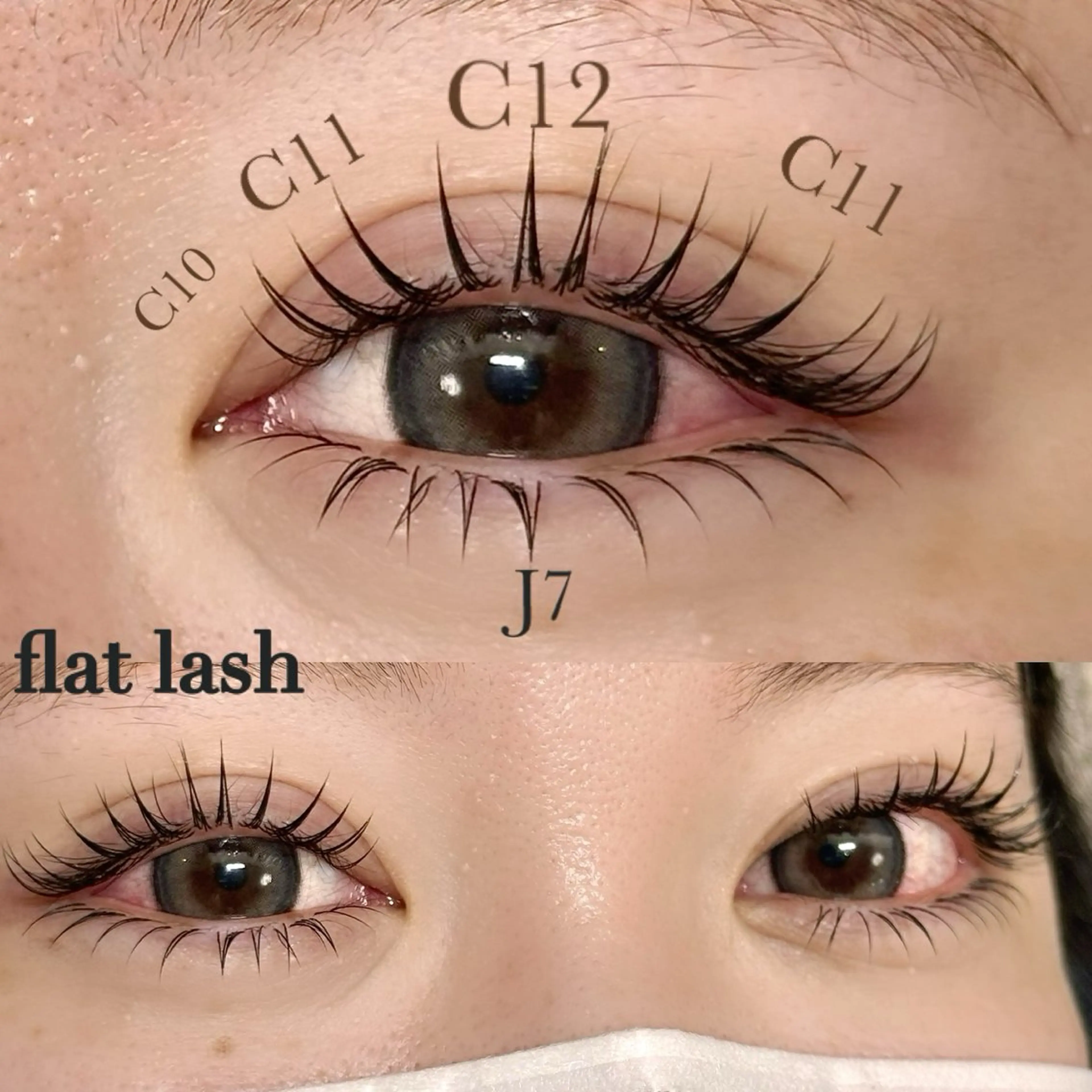マツエク・マツパ 付け放題 フラットラッシュ マツエク eyelash salon Lacy所属・アイデザイナー MIKIのマツエク・マツパデザイン