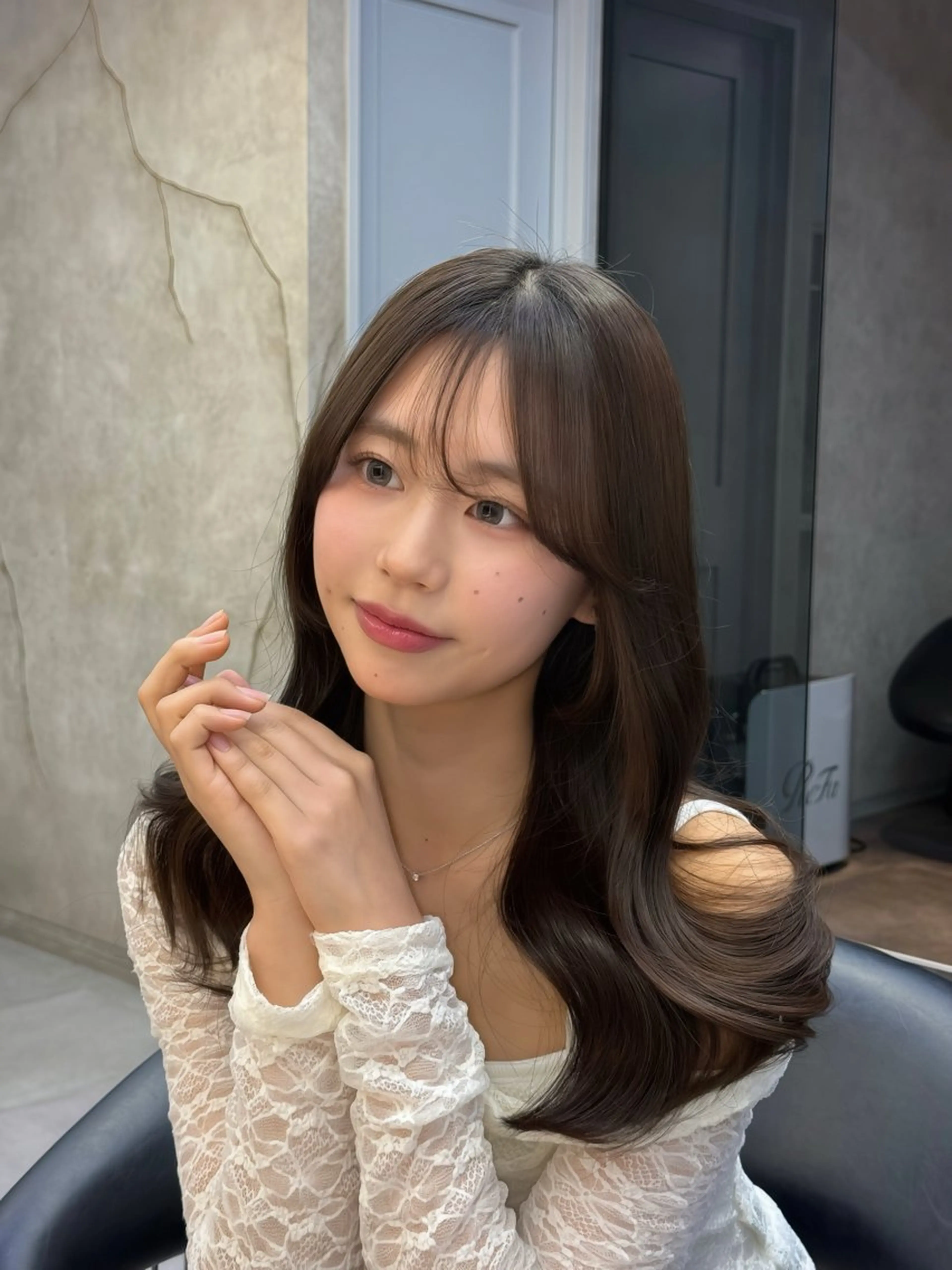 ロング カット ヘアカラー トリートメント 韓国レイヤー× 艶髪 池袋/ハナ🌷のヘアスタイル