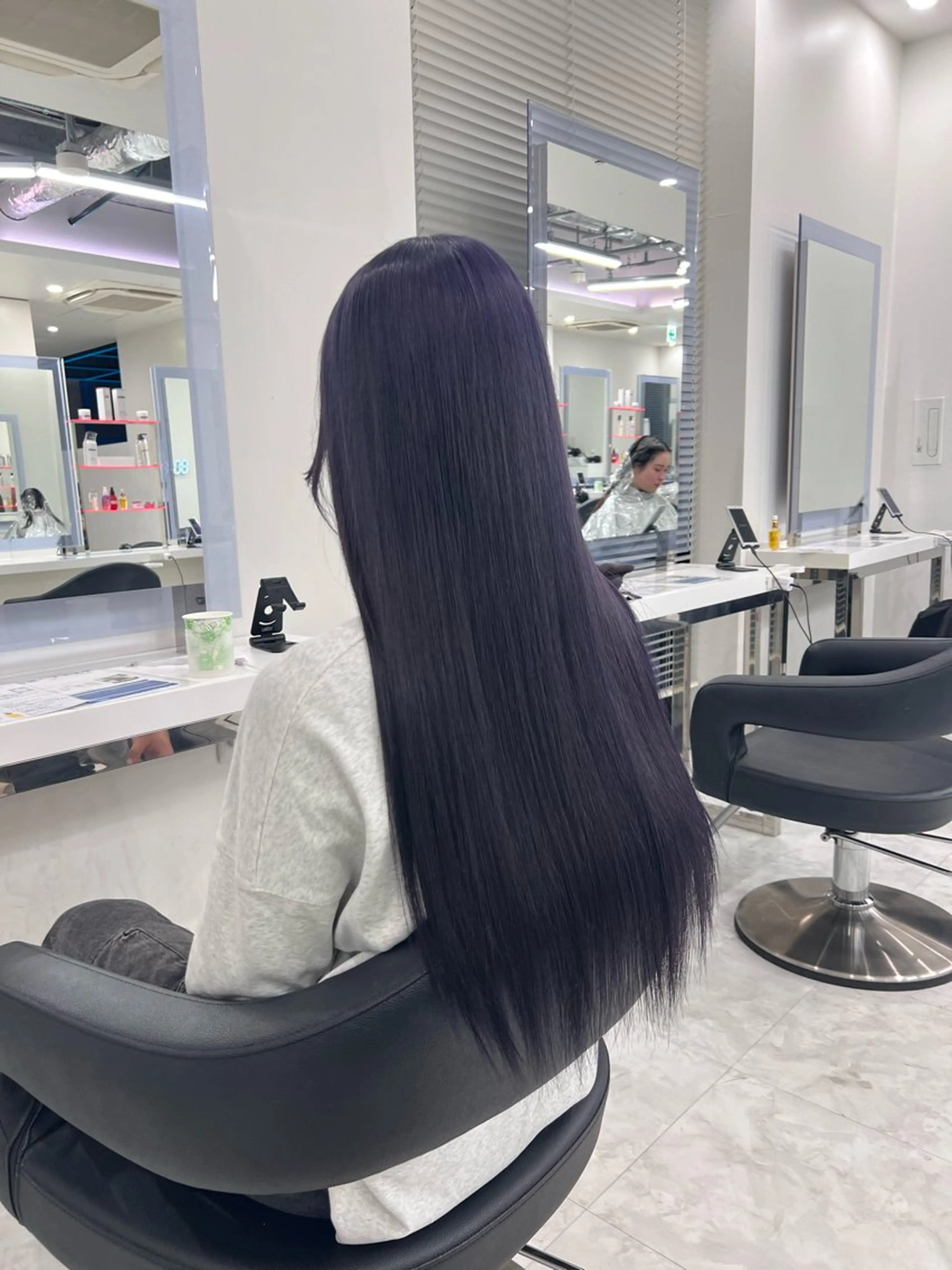 ロング カラー 大人っぽ韓国ヘア 寒色💙yuma💙のヘアスタイル