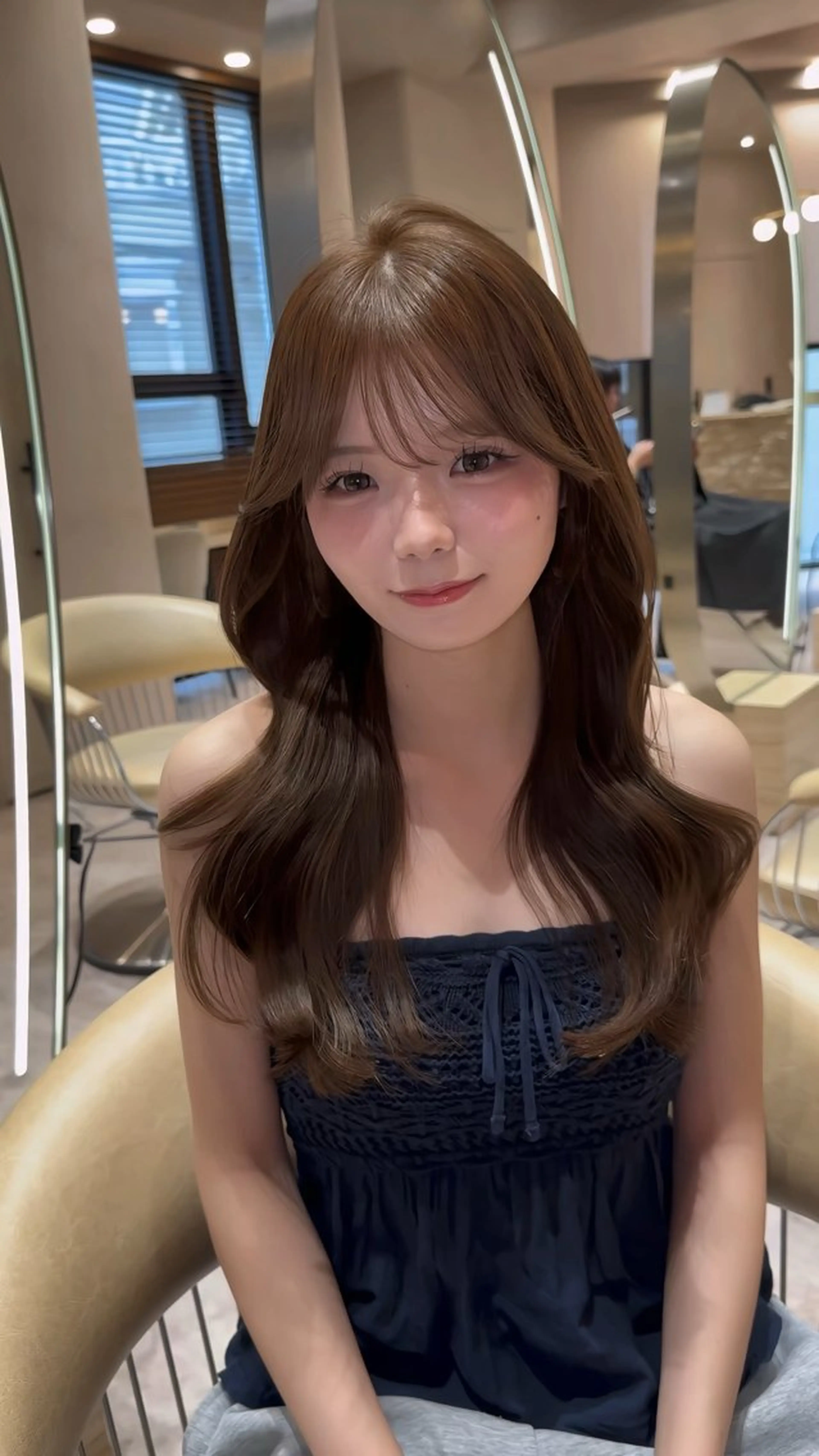 セミロング カット ヘアカラー トリートメント 韓国ヘア/館林美容室 /髪質改善/涼のヘアスタイル