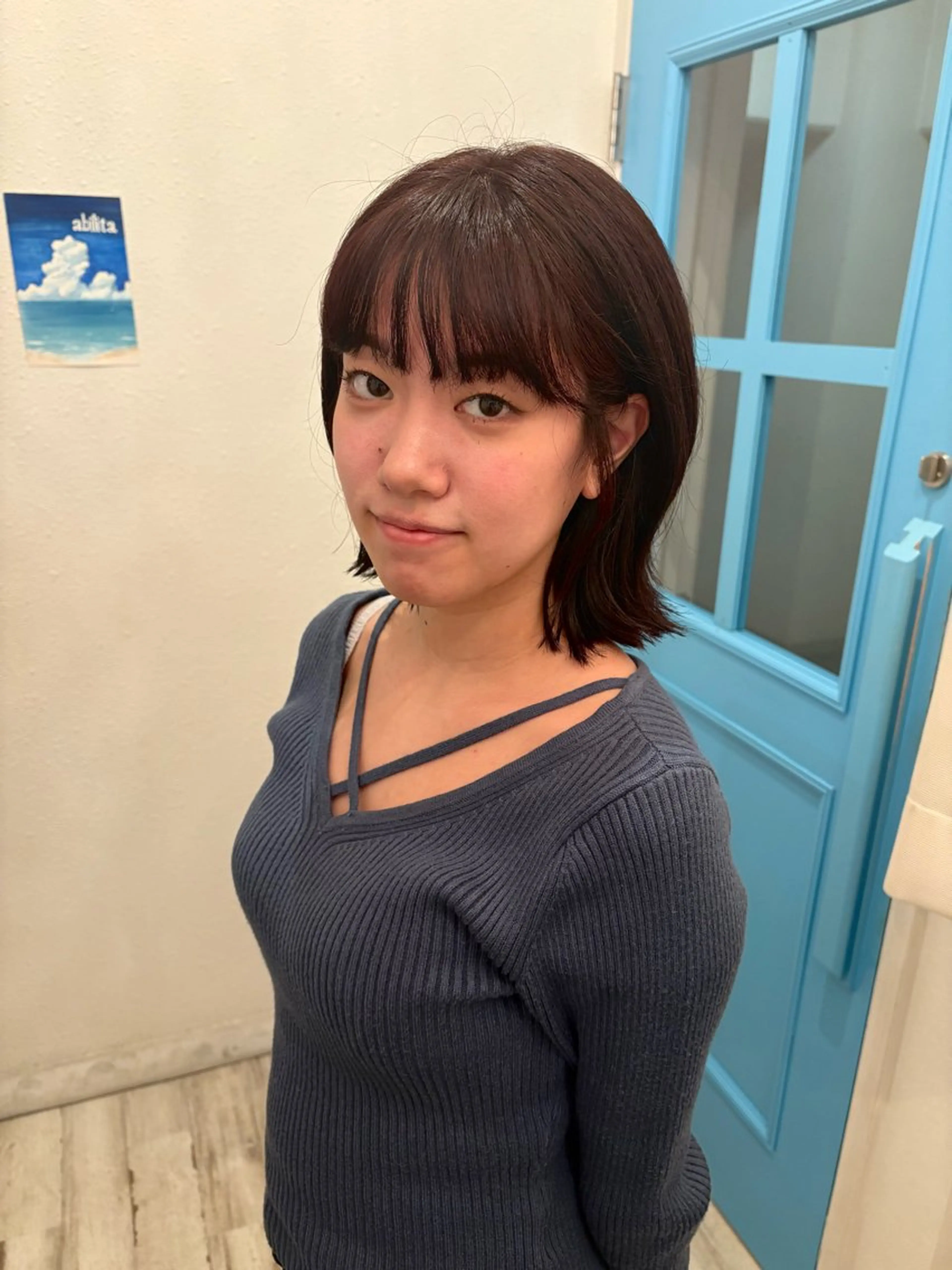 ショート カラー ブラウンカラー レッドカラー レッドブラウン レイヤーカット 外ハネヘア カット ヘアカラー トリートメント レイヤー/透明感 HIRARIのヘアスタイル