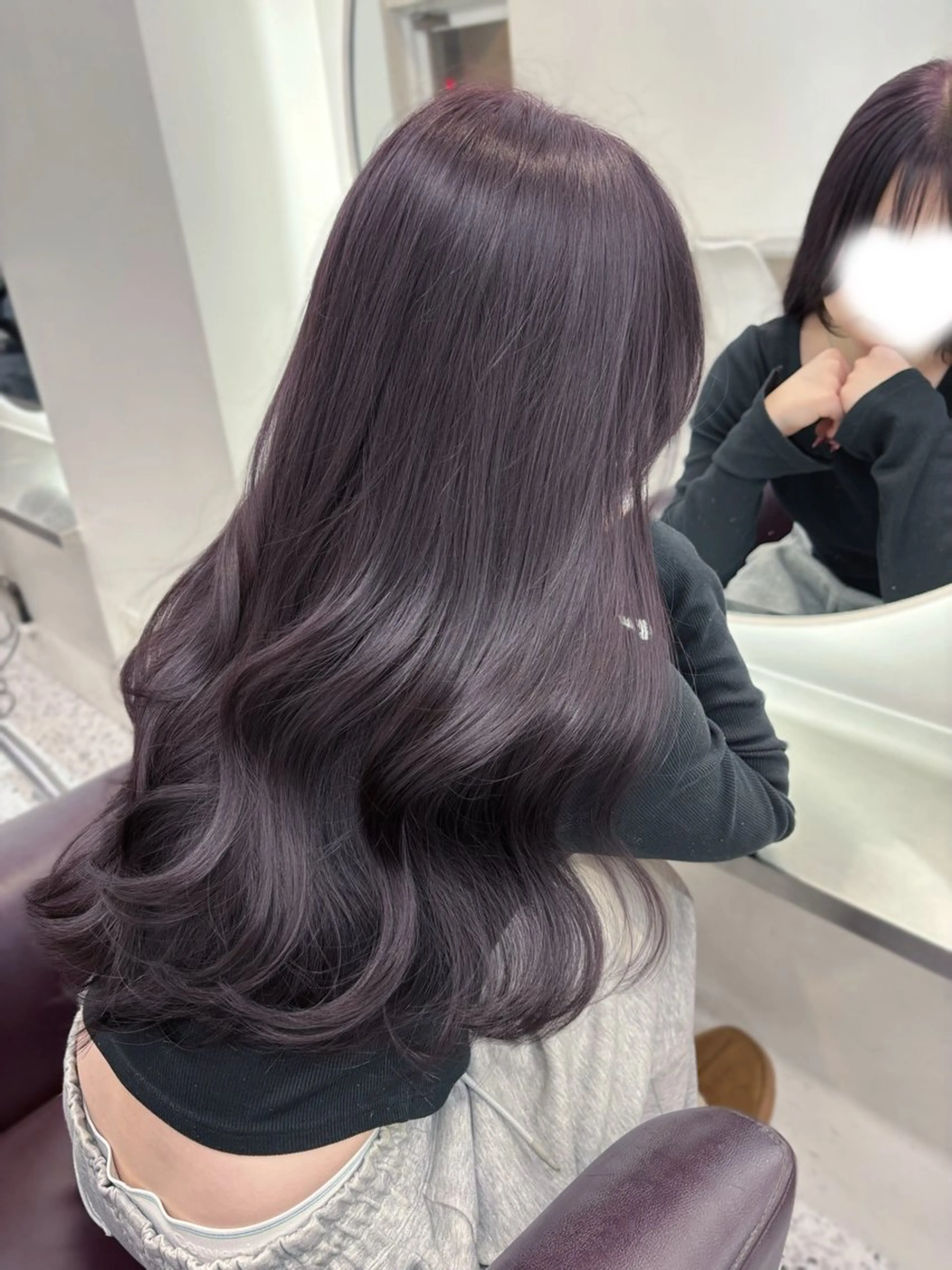 ロング カラー パーマ ヘアアレンジ グレージュ ラベンダーカラー ラベンダーグレージュ ラベンダーグレー カット ヘアカラー トリートメント 🌸グレージュ/ ベージュ🌸yutaのヘアスタイル