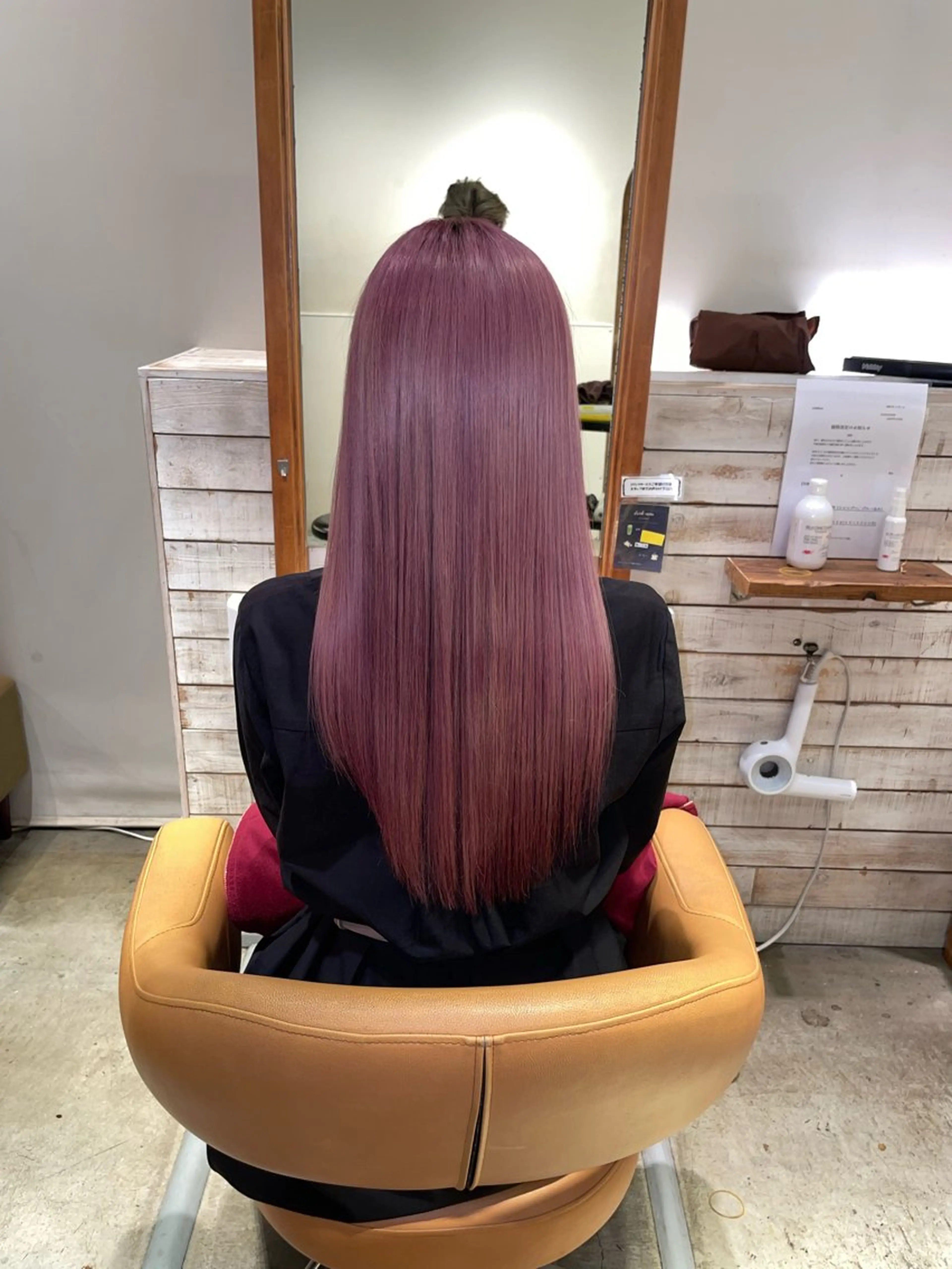 ロング カラー ラベンダーカラー ラベンダーピンク ピンクカラー カット ヘアカラー トリートメント EARTH菊名店👾 ひらのすぐるのヘアスタイル