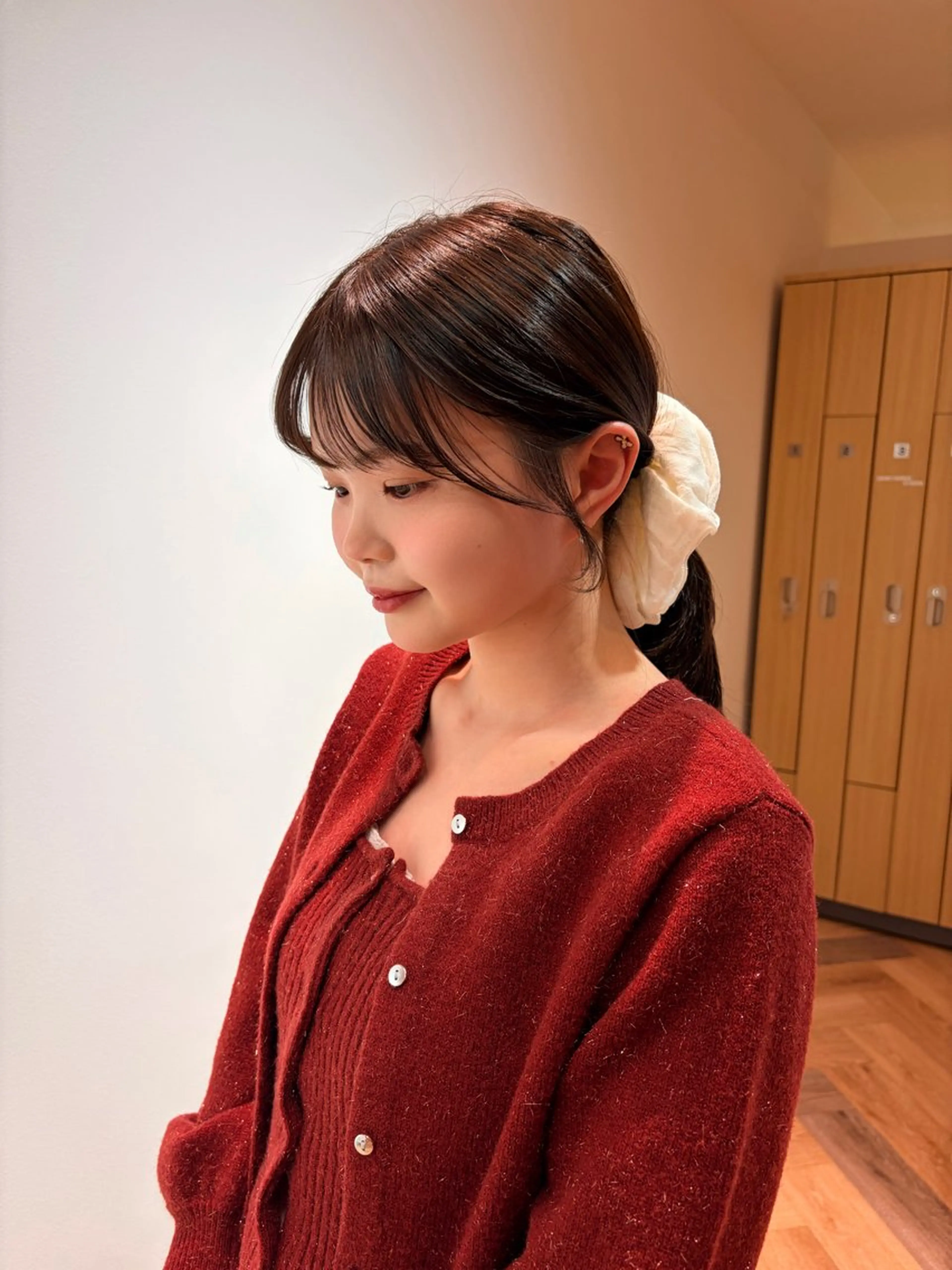 ミディアム カラー 顔周りカット カット ヘアカラー Yamada Ami🪐のヘアスタイル