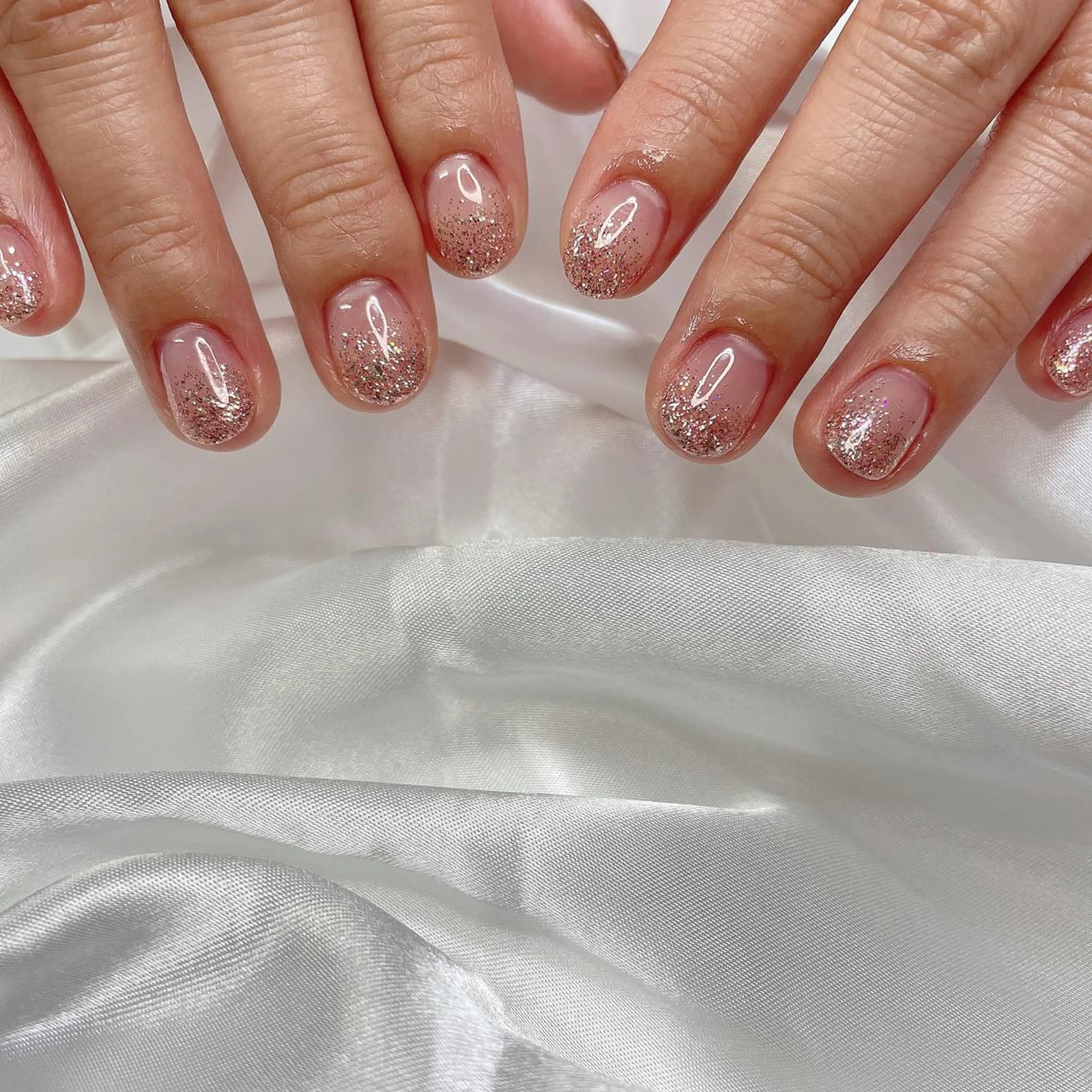 ネイル グラデーション ラメ(グリッター) ラメグラデーション ハンドネイル K's nail kotoeのネイルデザイン