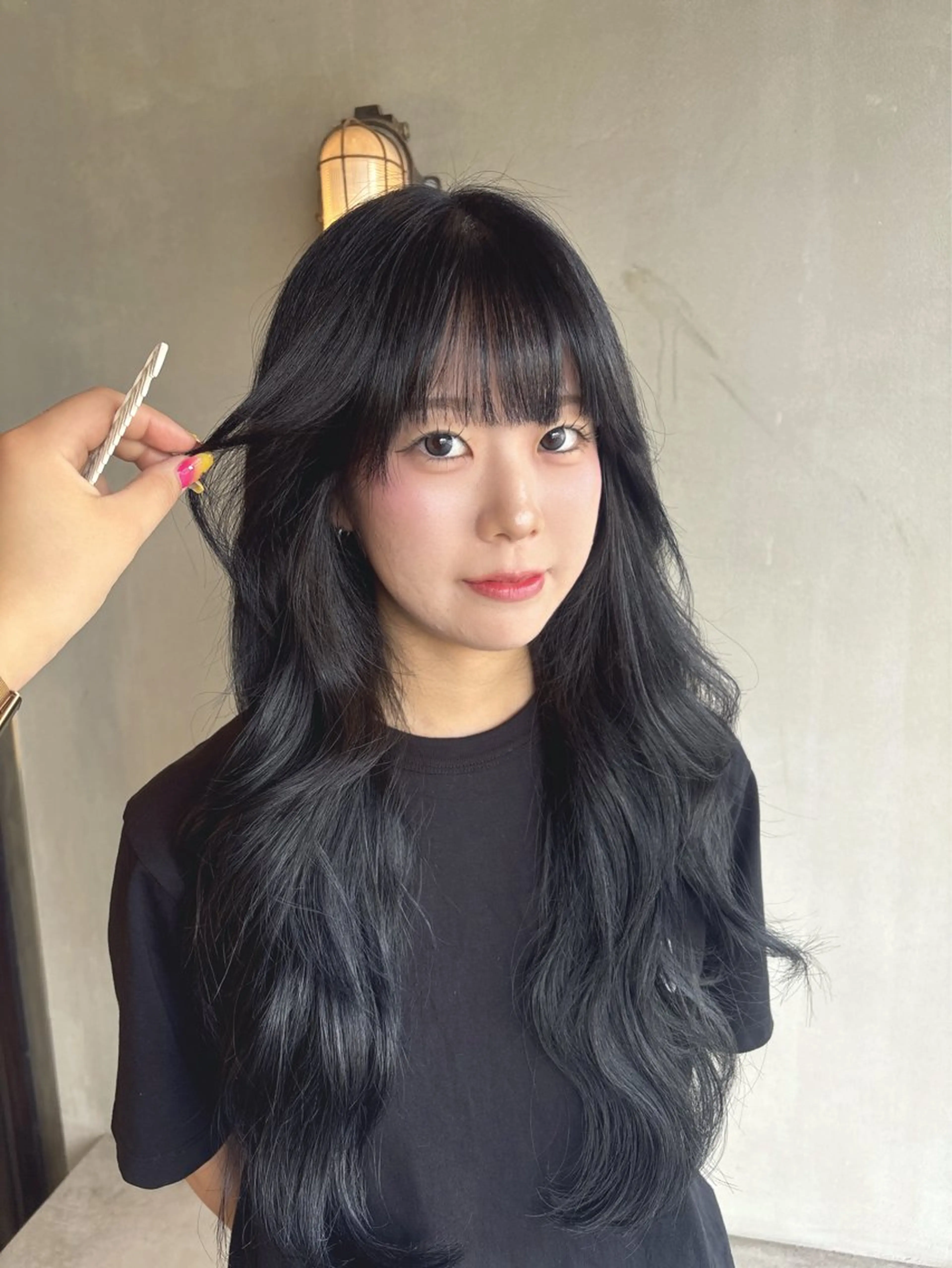 ロング ハイレイヤー レイヤーカット 🎀韓国レイヤー/透 明感カラー/airiのヘアスタイル