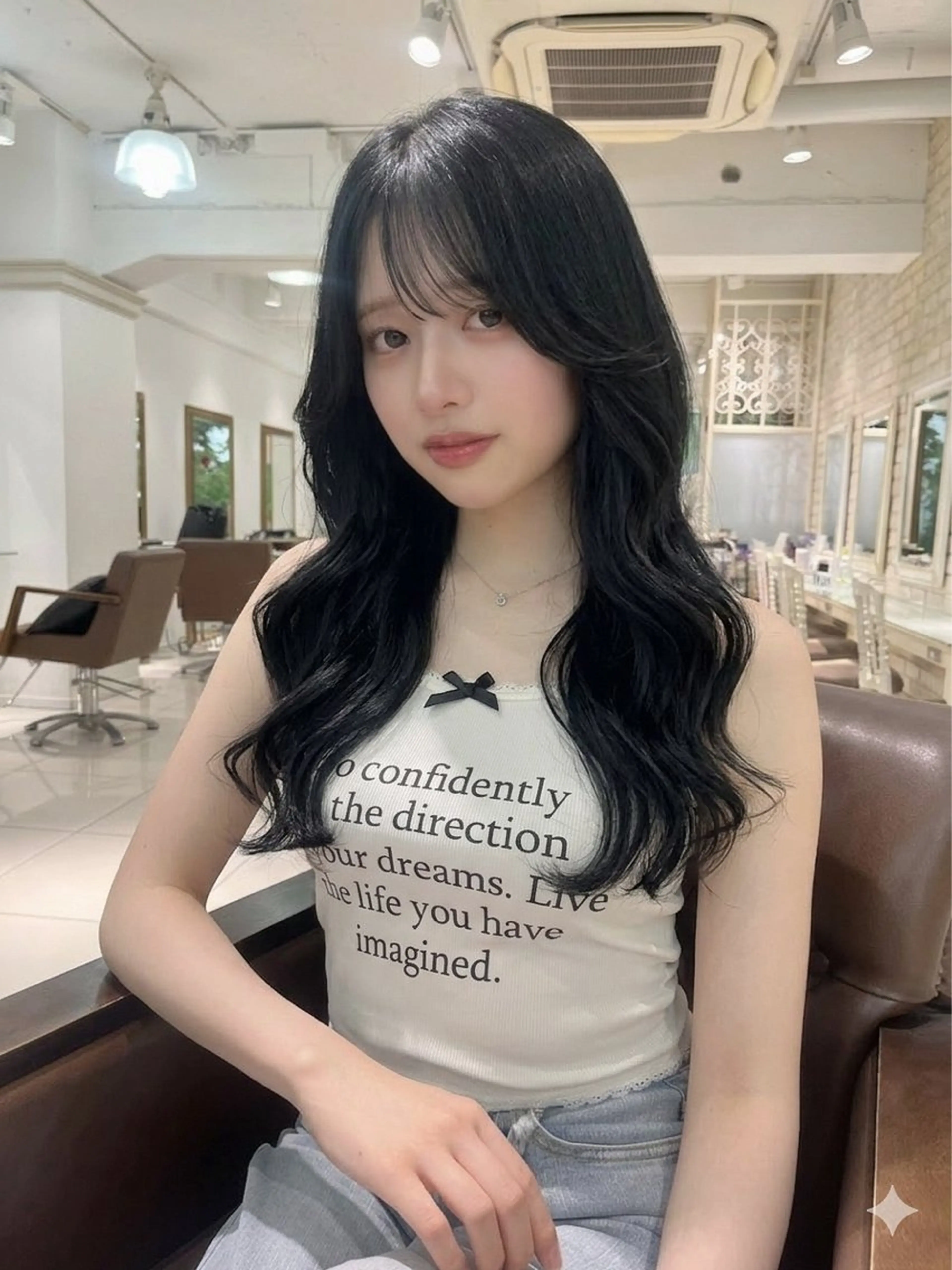 ロング ヘアカラー 艶カラー/髪質改善 サラサ💟のヘアスタイル