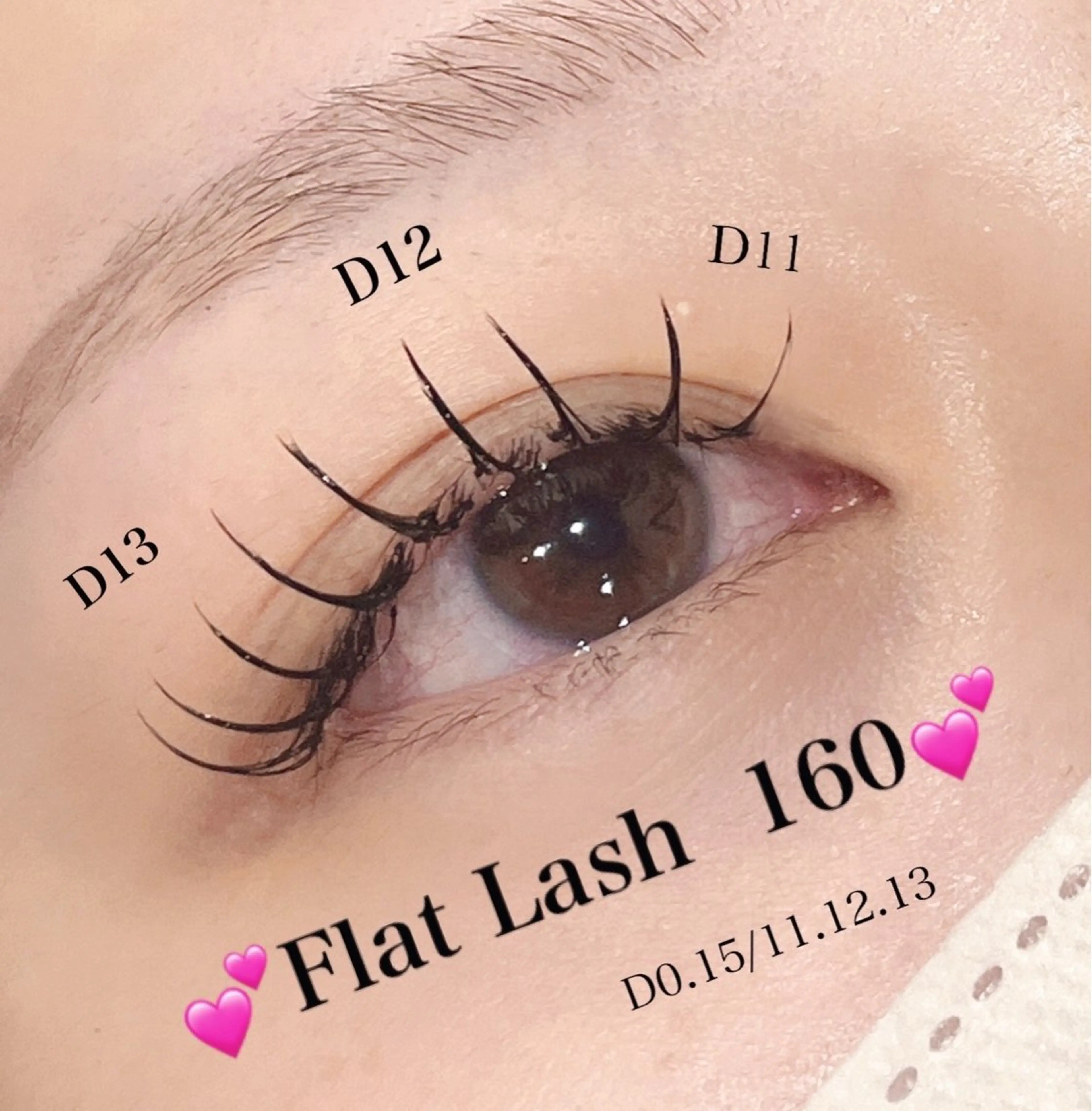 マツエク・マツパ フラットラッシュ 韓国風マツエク パリジェンヌラッシュリフト 下まつげエクステ 一重×まつ毛パーマ マツエク Rairia momoka🎀✨のマツエク・マツパデザイン