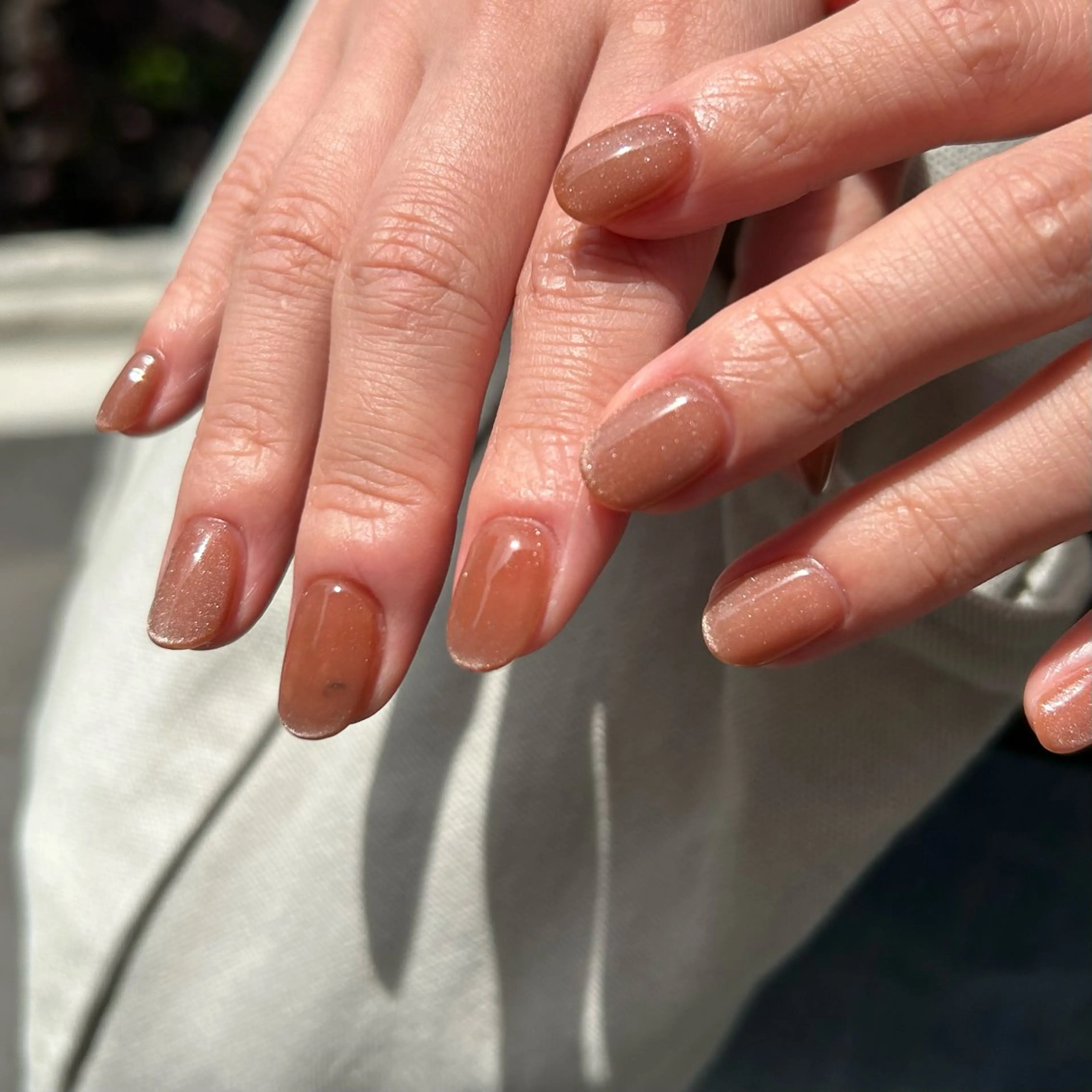 ネイル ワンカラーネイル Yumi 広尾→銀座のネイルデザイン