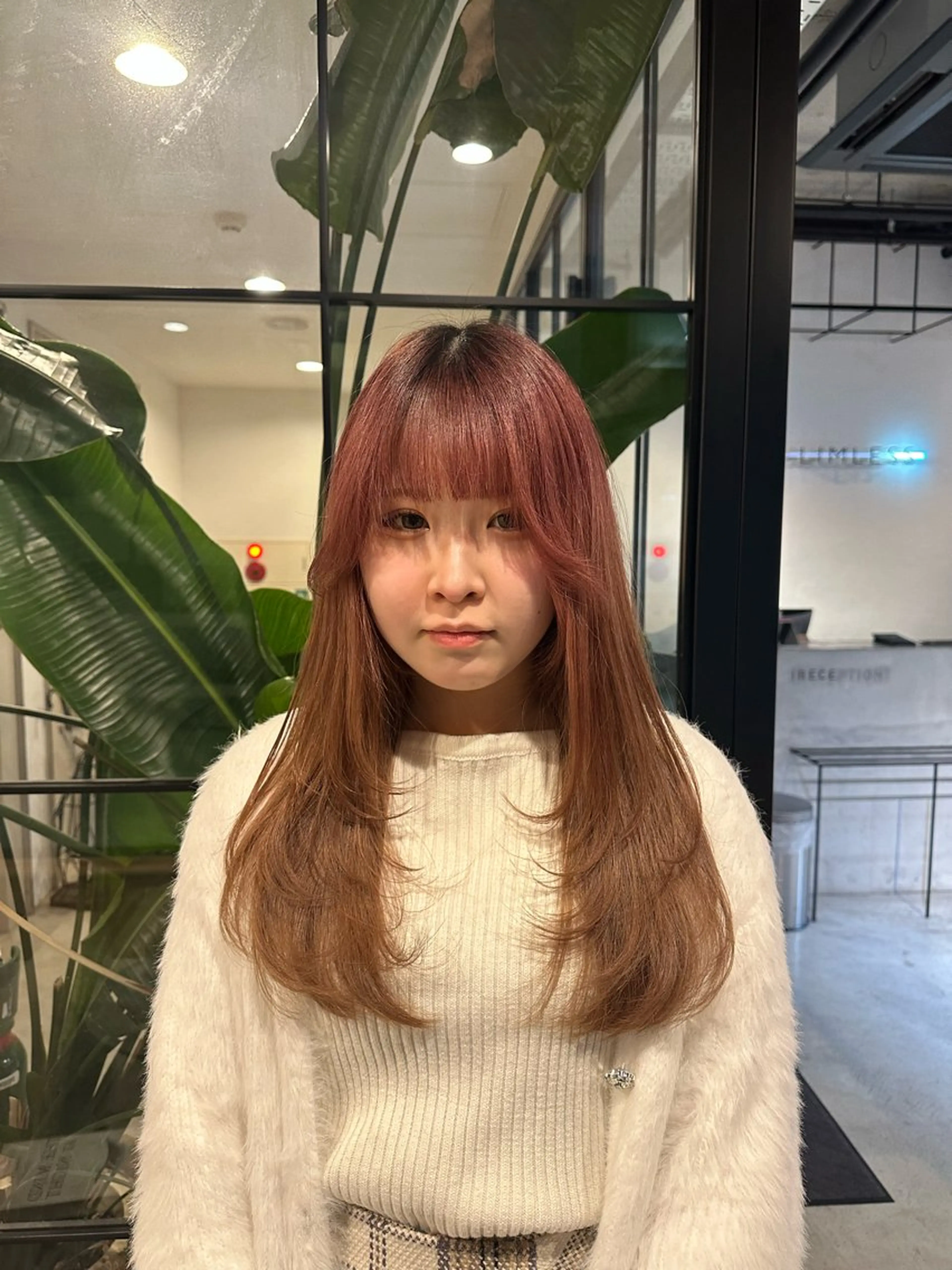 ロング 縮毛矯正🩰 新潟/レイヤー/有紗のヘアスタイル