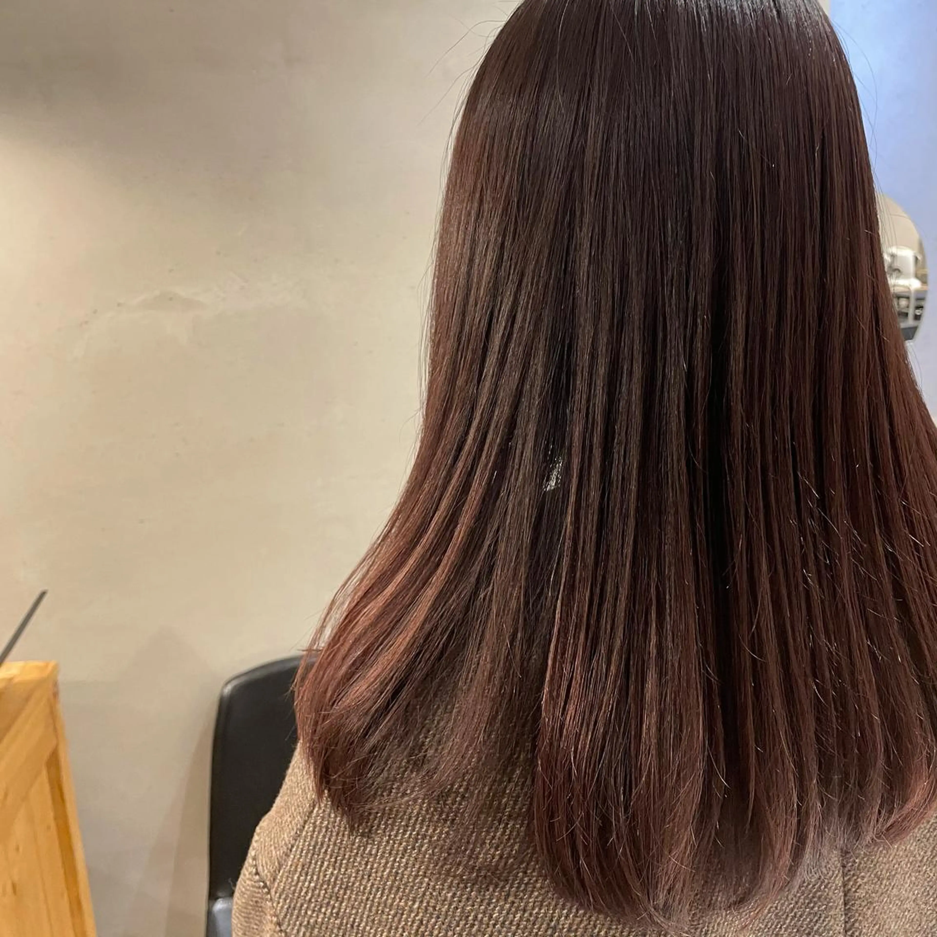 ロング カラー カット ヘアカラー トリートメント 外山 実咲のヘアスタイル