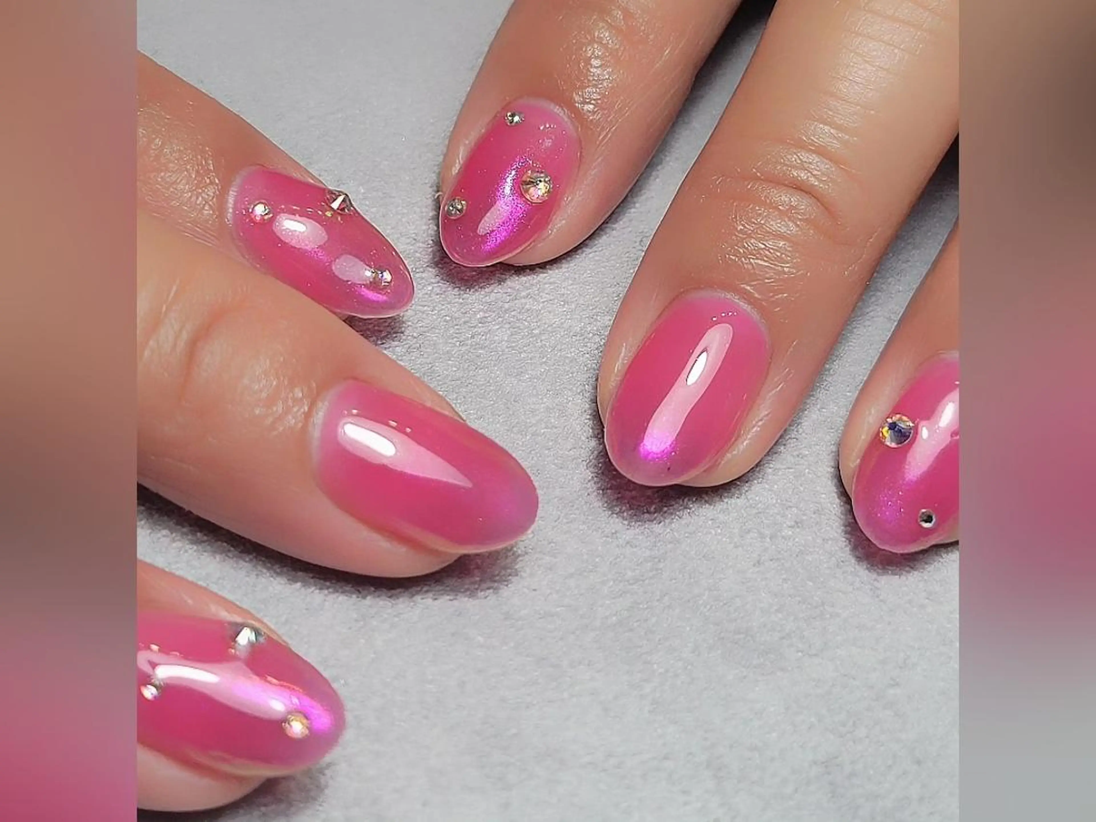 ネイル オーロラネイル MU5-nail 金山ネイルサロンのネイルデザイン