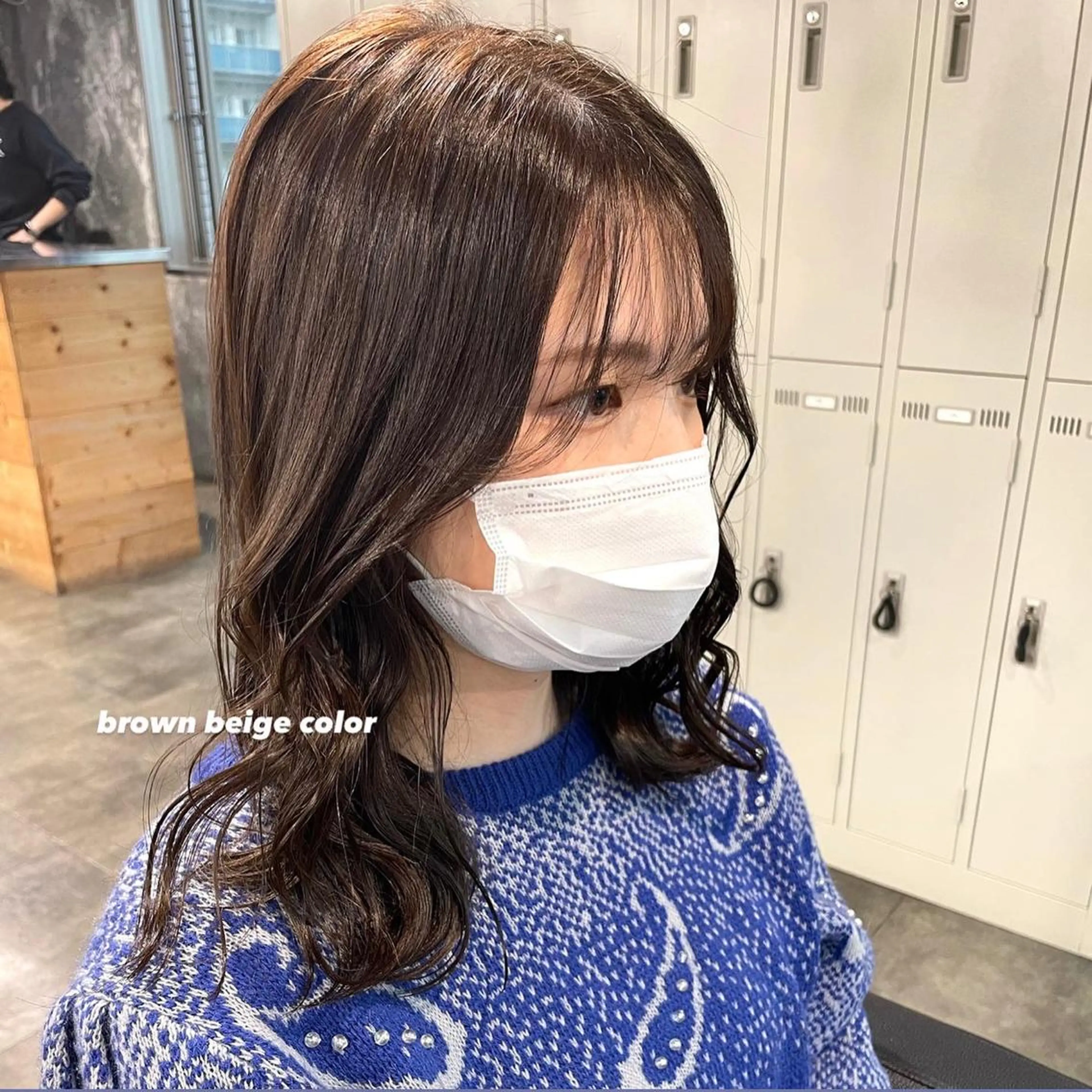 セミロング カラー パーマ ヘアアレンジ メンズ キッズ ネイル マツエク・マツパ 透明感カラー・レイヤ ー🎀amika🎀のヘアスタイル