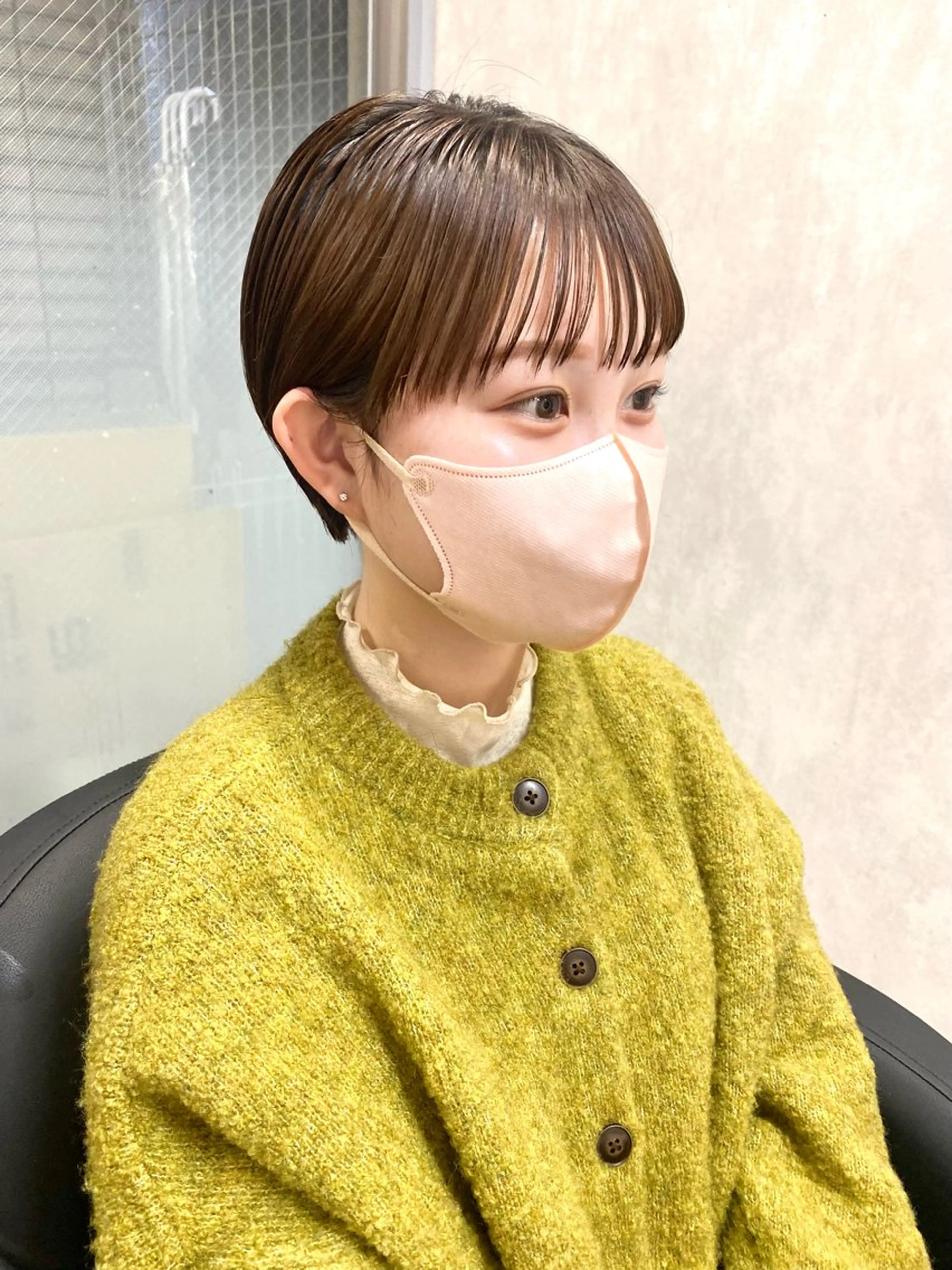 ショート カラー カット ヘアカラー トリートメント IVORY.所属・🟩白髪ぼかし/ボブ /ショートヘア/大司のヘアスタイル