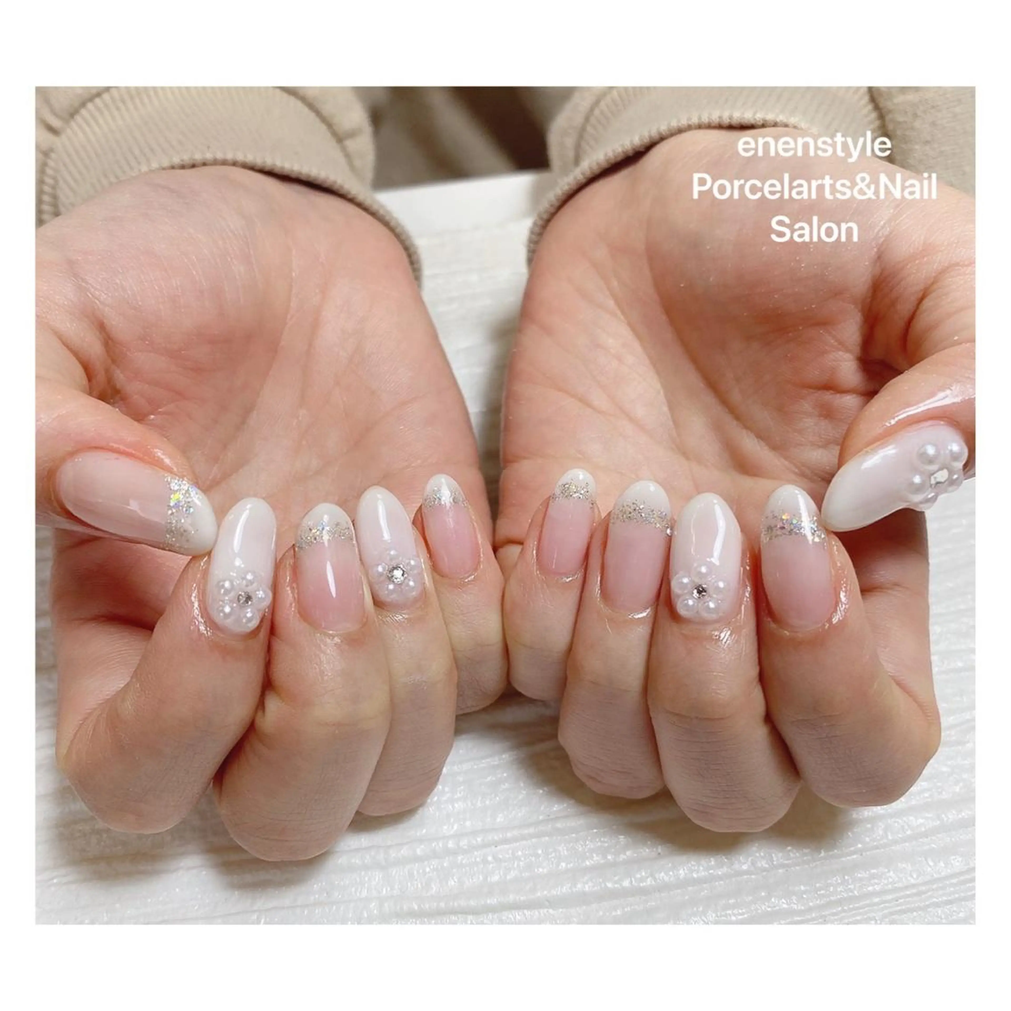 ミディアム ネイル ハンドネイル 👑enen style👑のネイルデザイン